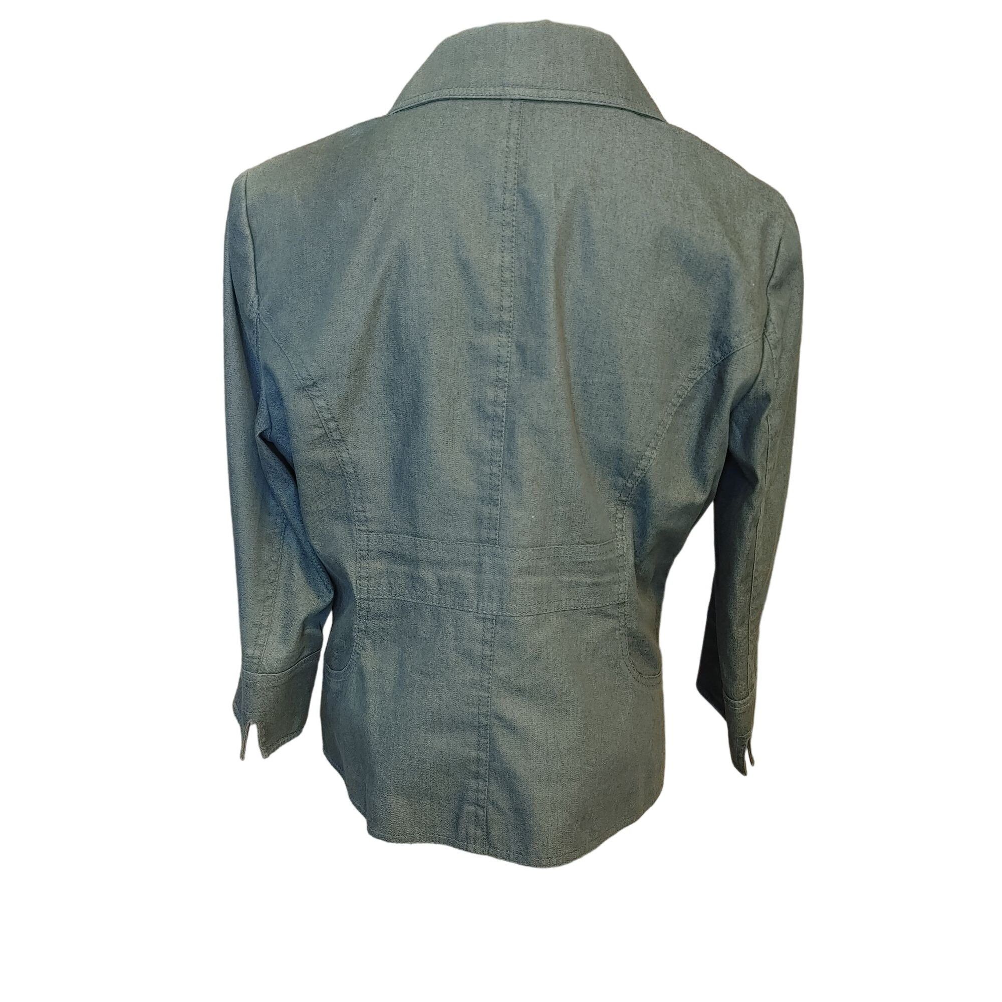 Other I. E. Womens 12 Gray Hidden Buttons Lightweight Blazer Jacke Size XL / US 12-14 / IT 48-50 - 2 Thumbnail