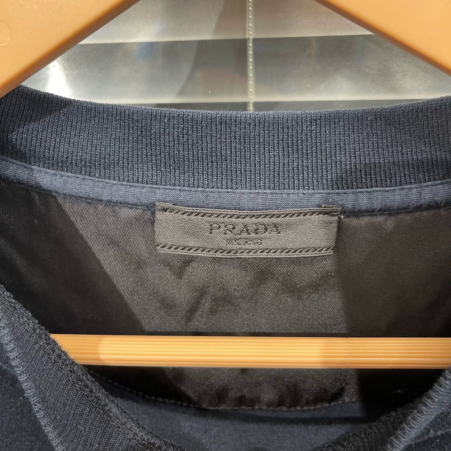 Prada Prada Black Nylon Pocket Triangle Logo SS Tee M Size US M / EU 48-50 / 2 - 3 Thumbnail