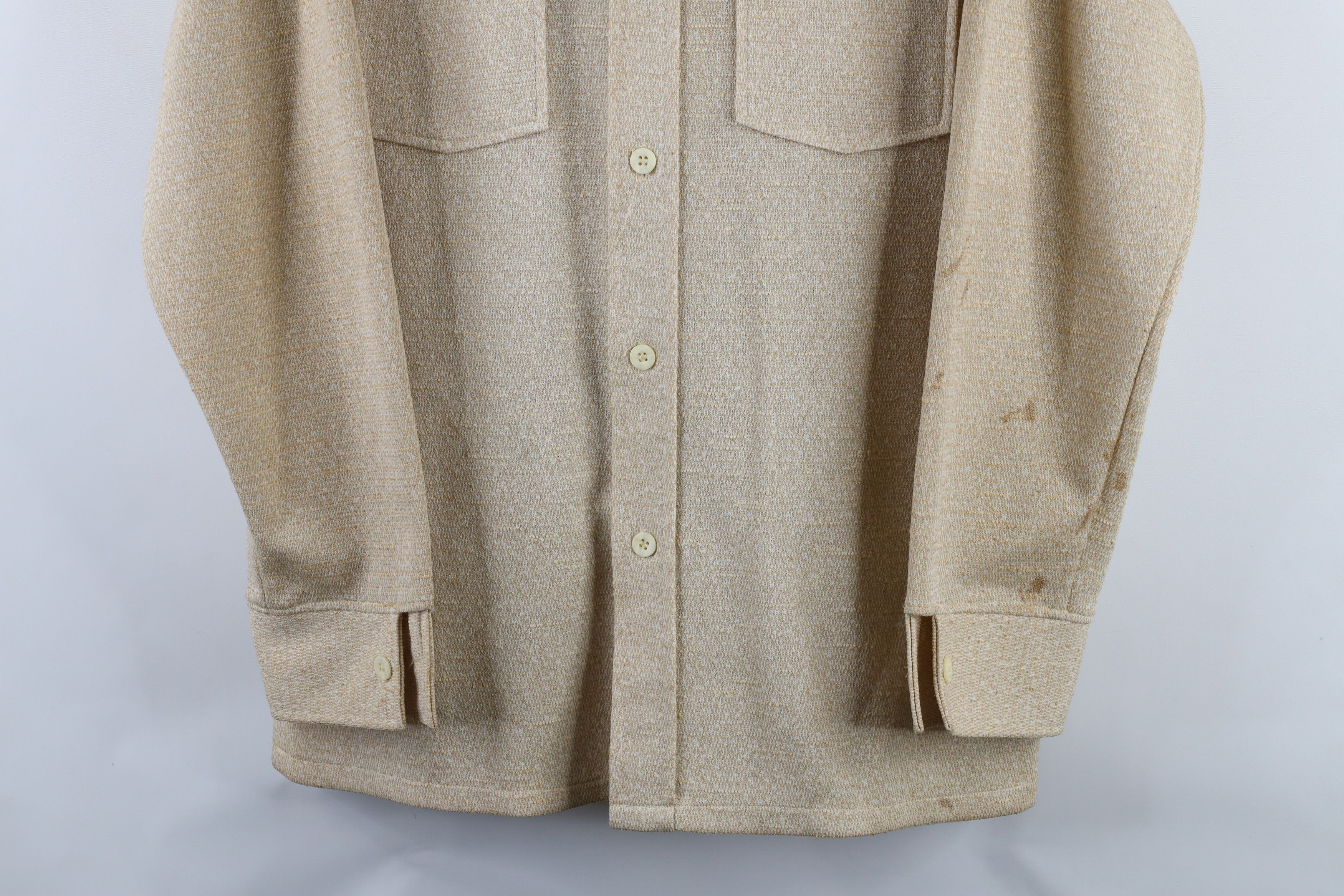 Vintage × Wrangler Vintage 70s Wrangler Knit Collared Western Button Shirt USA Size US L / EU 52-54 / 3 - 3 Thumbnail