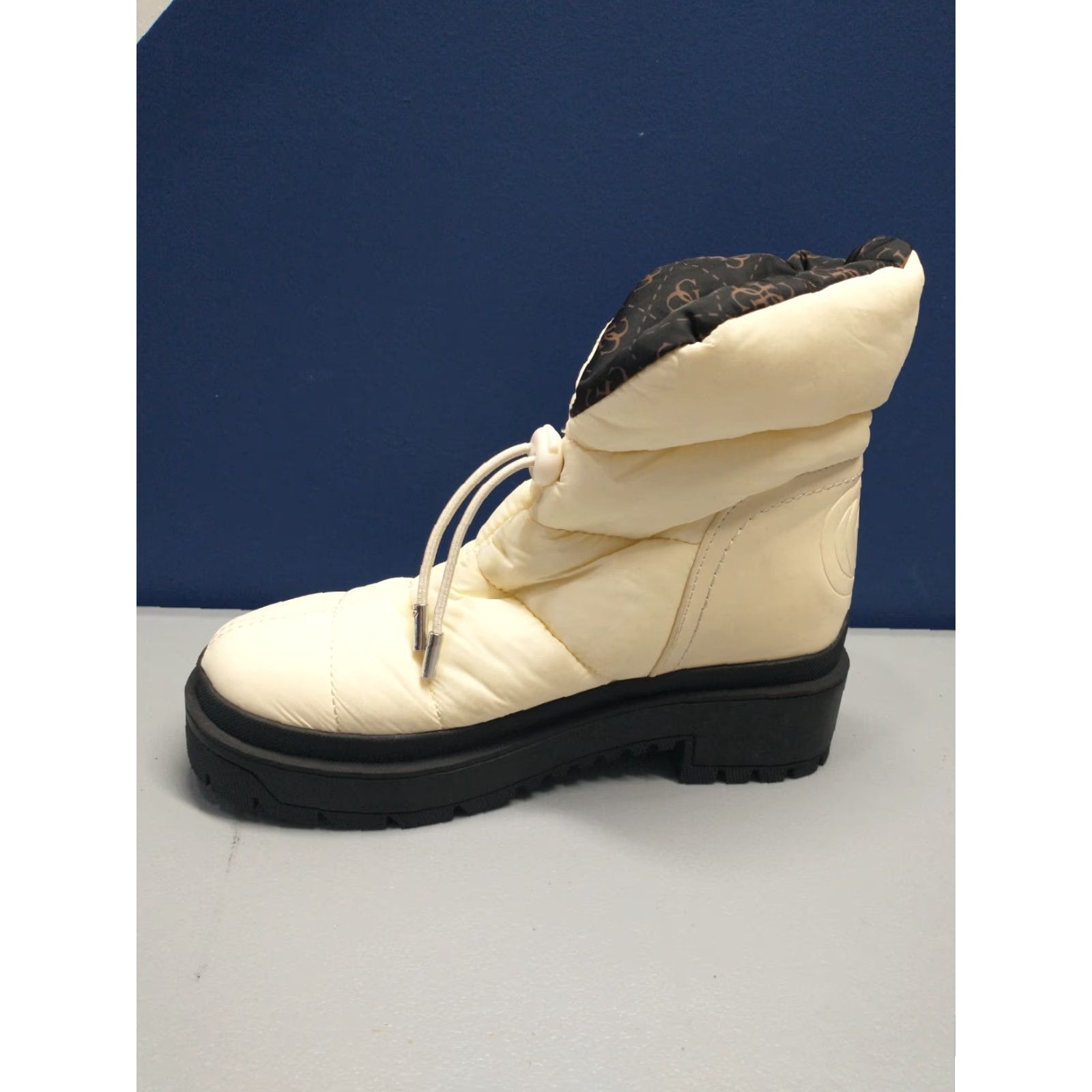 Guess Guess Winter Ankle Snow Boots Womens Size 5.5 Cream Puffer Round Toe Pull On GUESS Boots Women Winter Snow Casual Formal Shoes Size US 6 / IT 36 - 4 Thumbnail