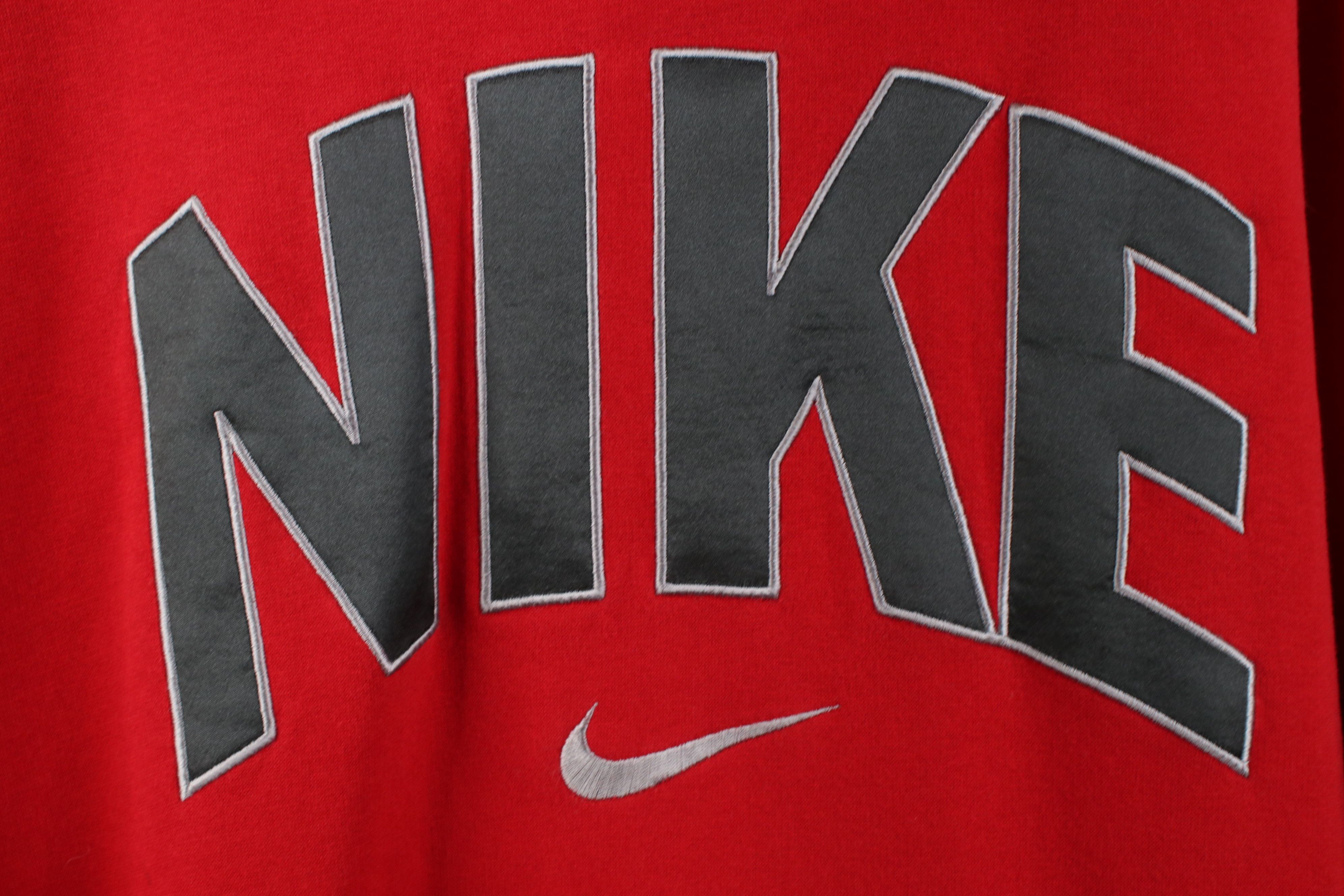 Nike Vintage Y2K Nike Swoosh Block Letter Hoodie Sweatshirt Size US XXL / EU 58 / 5 - 4 Thumbnail