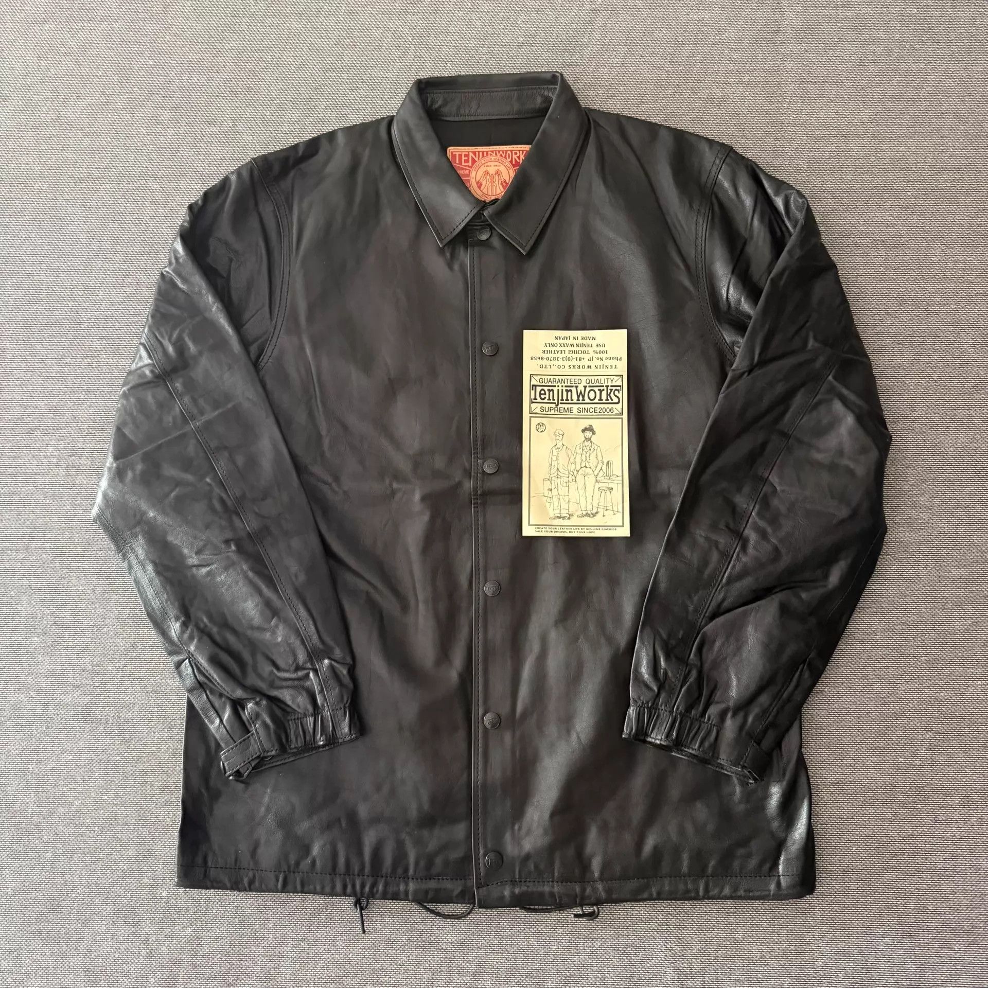 Other Tenjin Sj01 Kashima Leather Coach Jacket New 40 Size US M / EU 48-50 / 2 - 1 Thumbnail