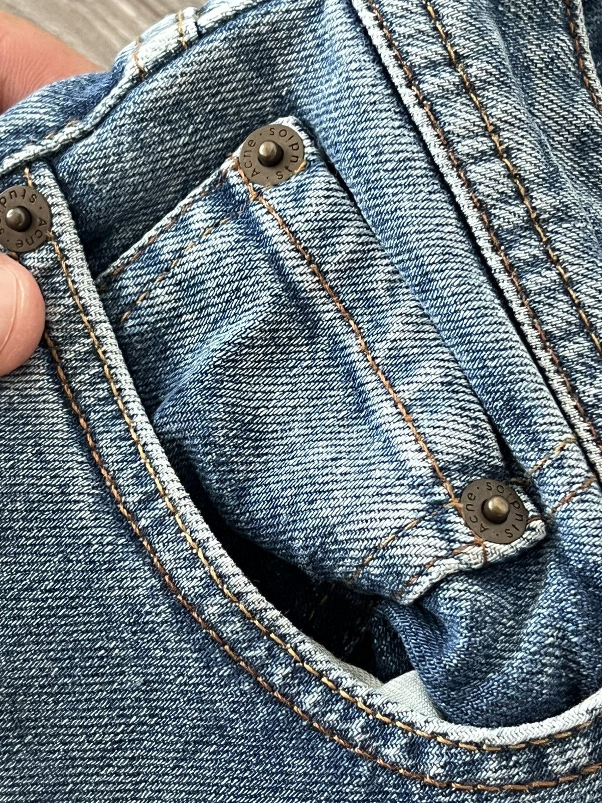 Acne Studios Acne Studios Bla Konst Made in Italy 26/32 Pink Knited Jeans Size 26" / US 2 / IT 38 - 20 Thumbnail
