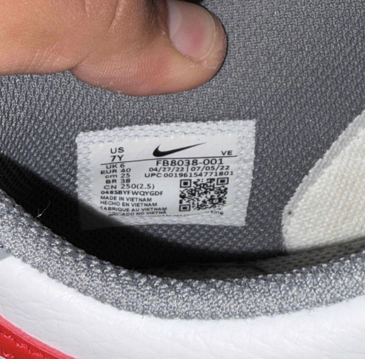 Nike Smoke Grey Light Crimson dunks Size US 7 / EU 40 - 6 Thumbnail