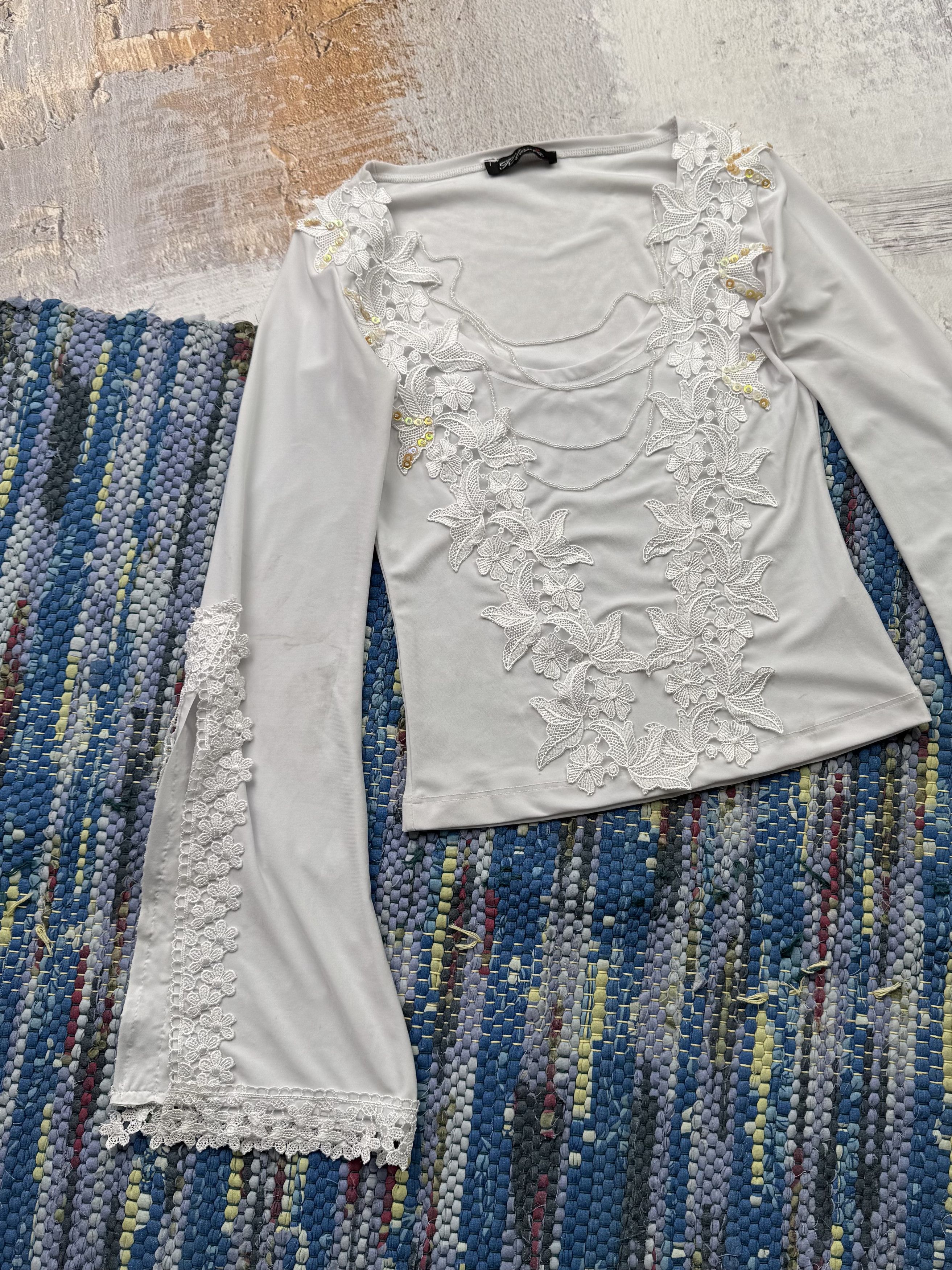 Japanese Brand Vintage Cropped Blouse D15 A768(504) Size XS / US 0-2 / IT 36-38 - 2 Thumbnail