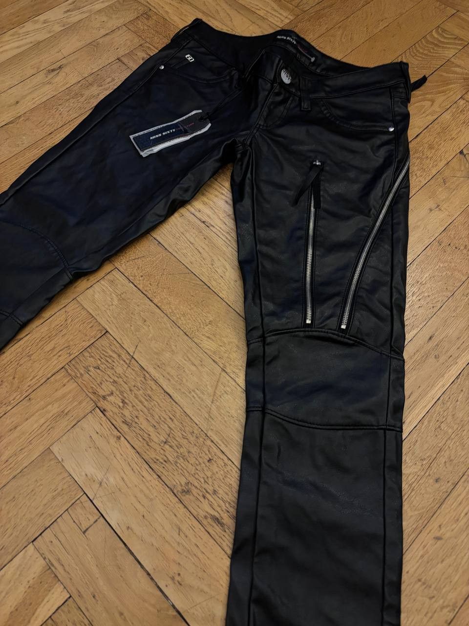 Miss Sixty Miss sixty leather women pants NEW Y2K style Size 30" / US 8 / IT 44 - 3 Thumbnail