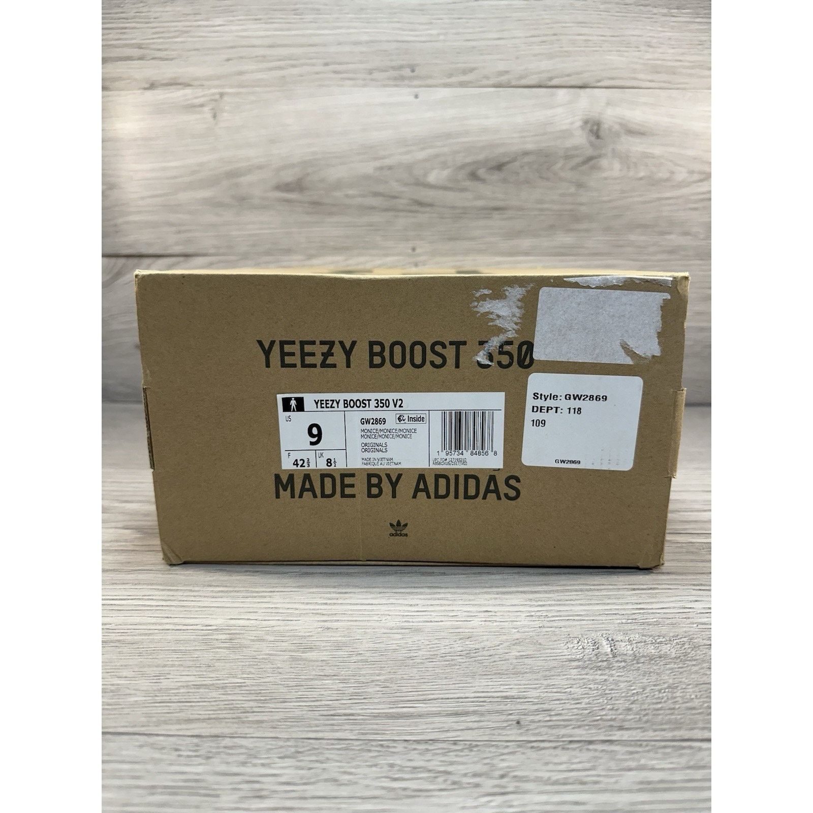 Adidas × Yeezy Adidas Yeezy Boost 350 V2 Mono Ice - Size 9 Size US 9 / EU 42 - 8 Thumbnail