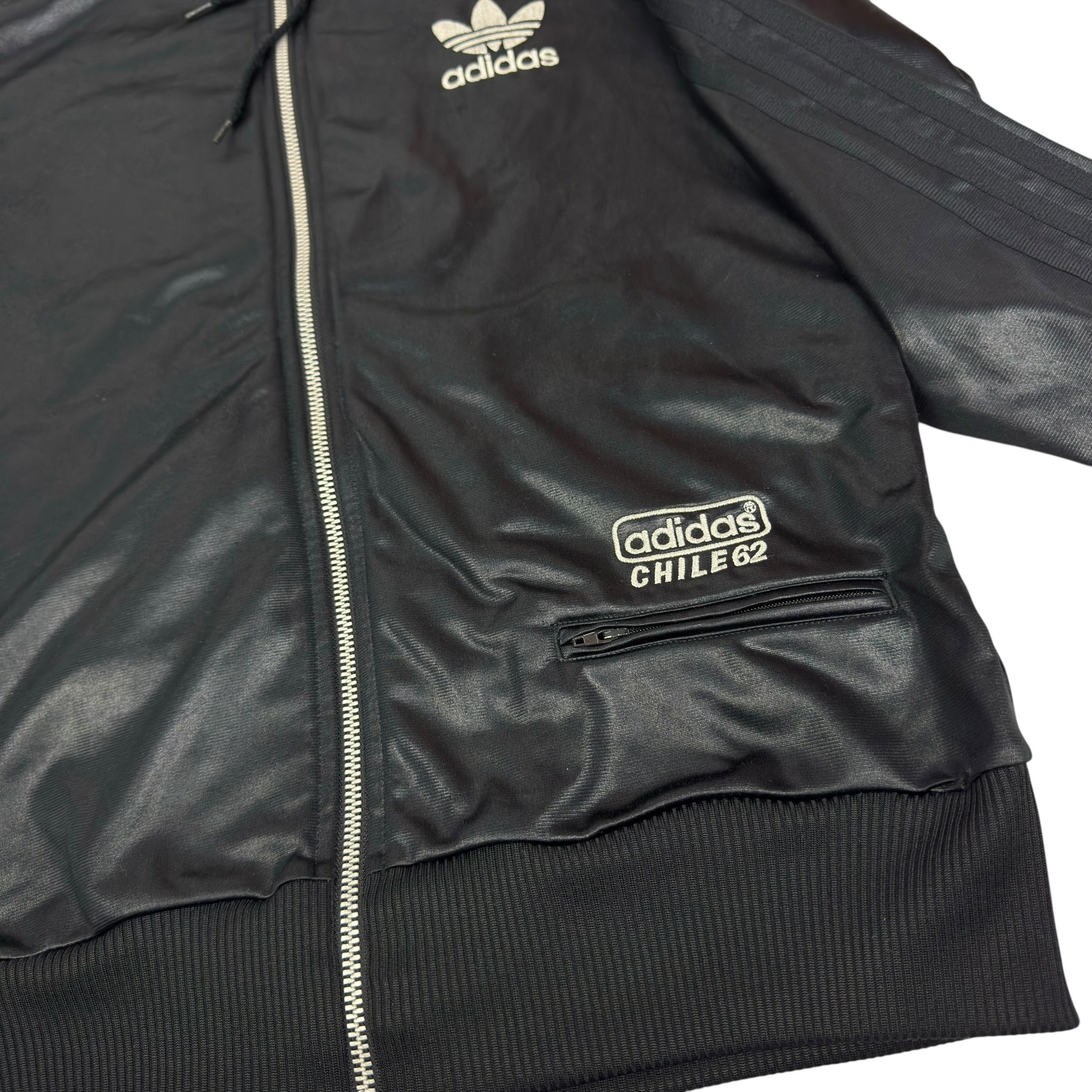 Adidas Adidas Chile 62 Women's Black White Track Top Jacket Small Size S / US 4 / IT 40 - 6 Thumbnail