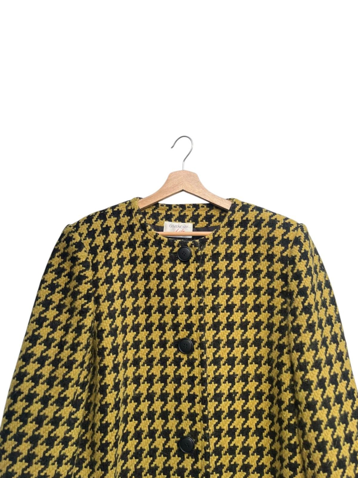 Givenchy Vintage Givenchy Life Tweed Check Wool Blend Coat Size M / US 6-8 / IT 42-44 - 7 Thumbnail