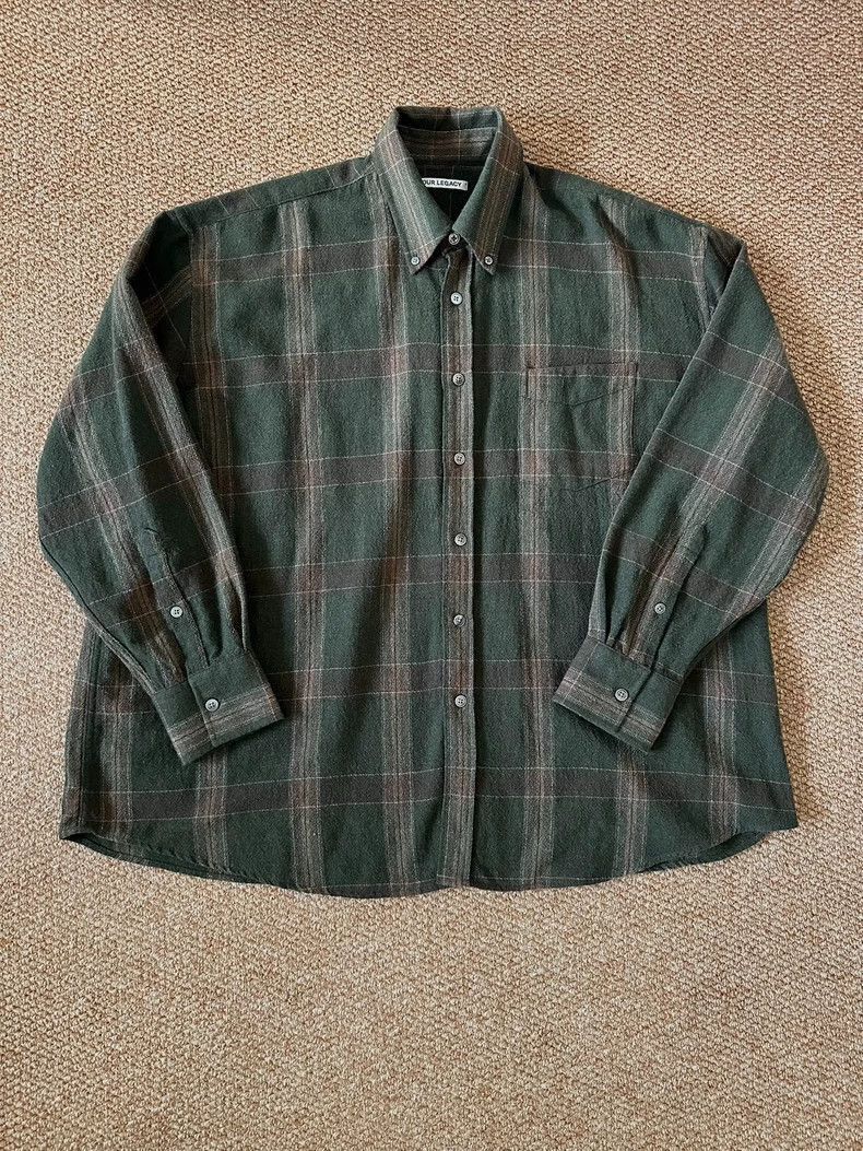 Our Legacy Our Legacy Our Legacy Borrowed Shirt Green Plaid Design-25 Size US M / EU 48-50 / 2 - 1 Thumbnail