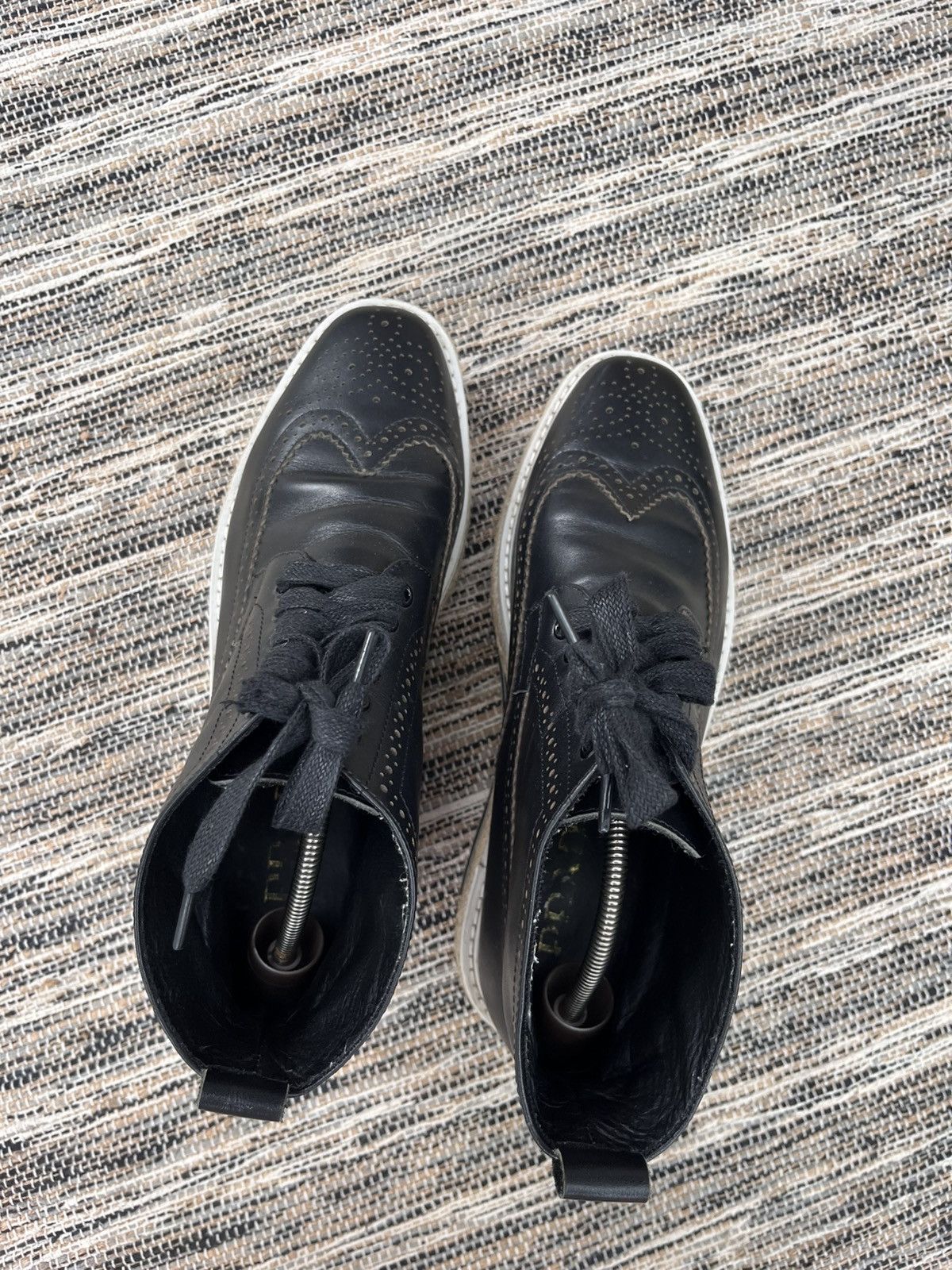 Prada Rare Prada Brogue Platform Sneakers Black Leather Luxury Y2K Size US 8 / IT 38 - 13 Thumbnail