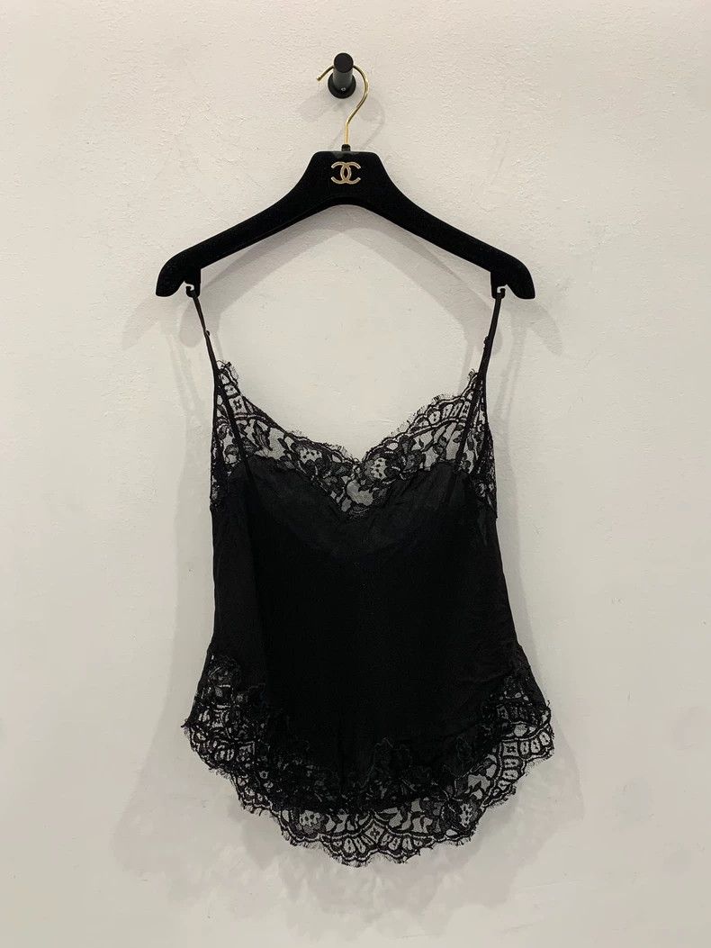 Givenchy Givenchy Black Lace Mulberry Silk Women's Tank Top, Size 3 Size US L / EU 52-54 / 3 - 1 Thumbnail