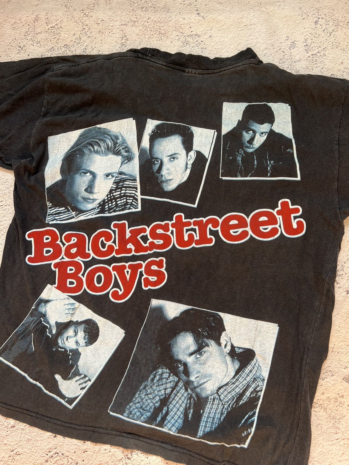 Band Tees × Rap Tees × Vintage Vintage 90s BackStreet Boys Allover Faded Band T Shirt Size US S / EU 44-46 / 1 - 6 Thumbnail