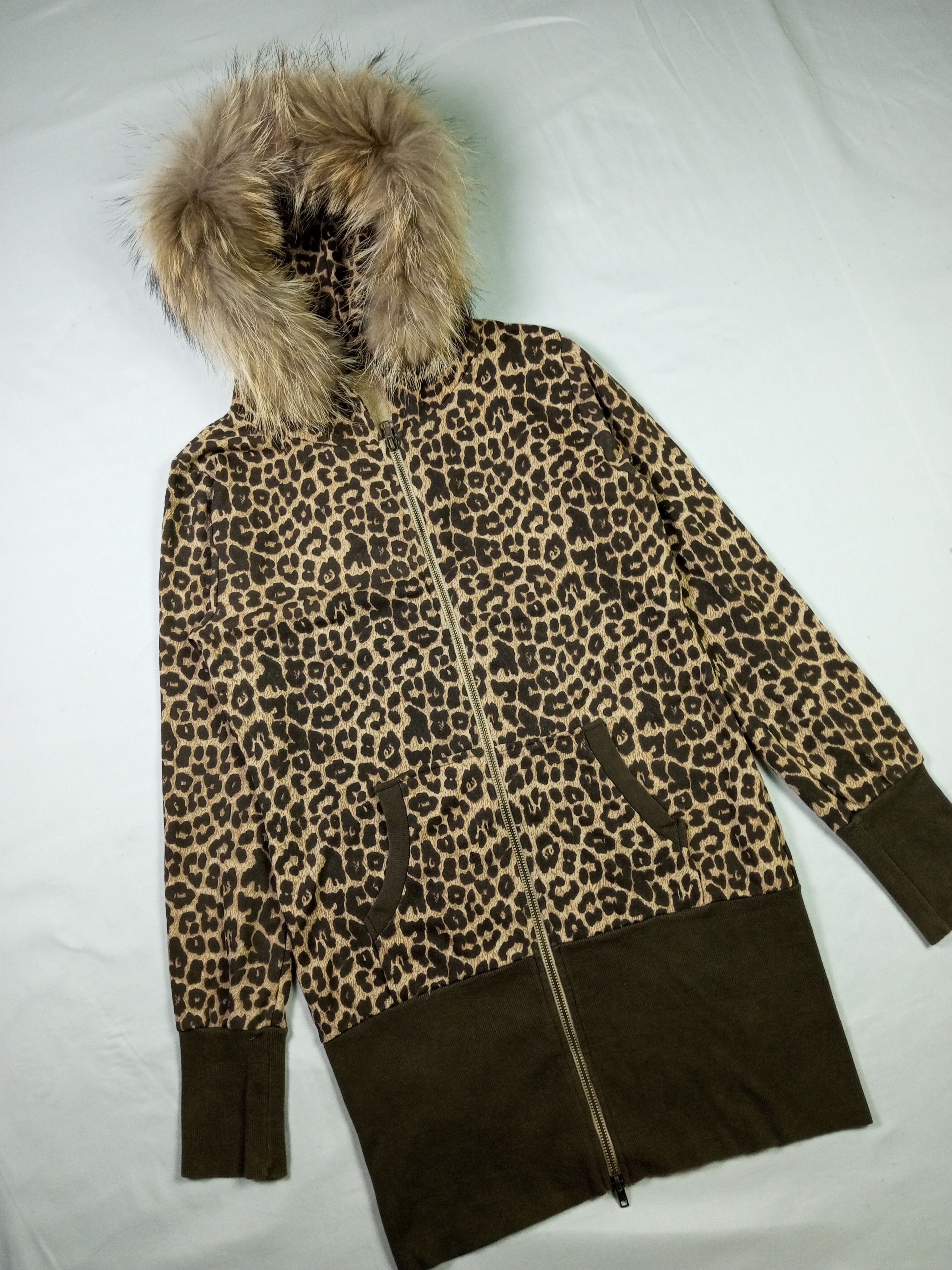 If Six Was Nine × Japanese Brand × Le Grande Bleu (L.G.B.) Japanese Brand Leopard Fur Hoodie Joky Gal Size US L / EU 52-54 / 3 - 3 Thumbnail