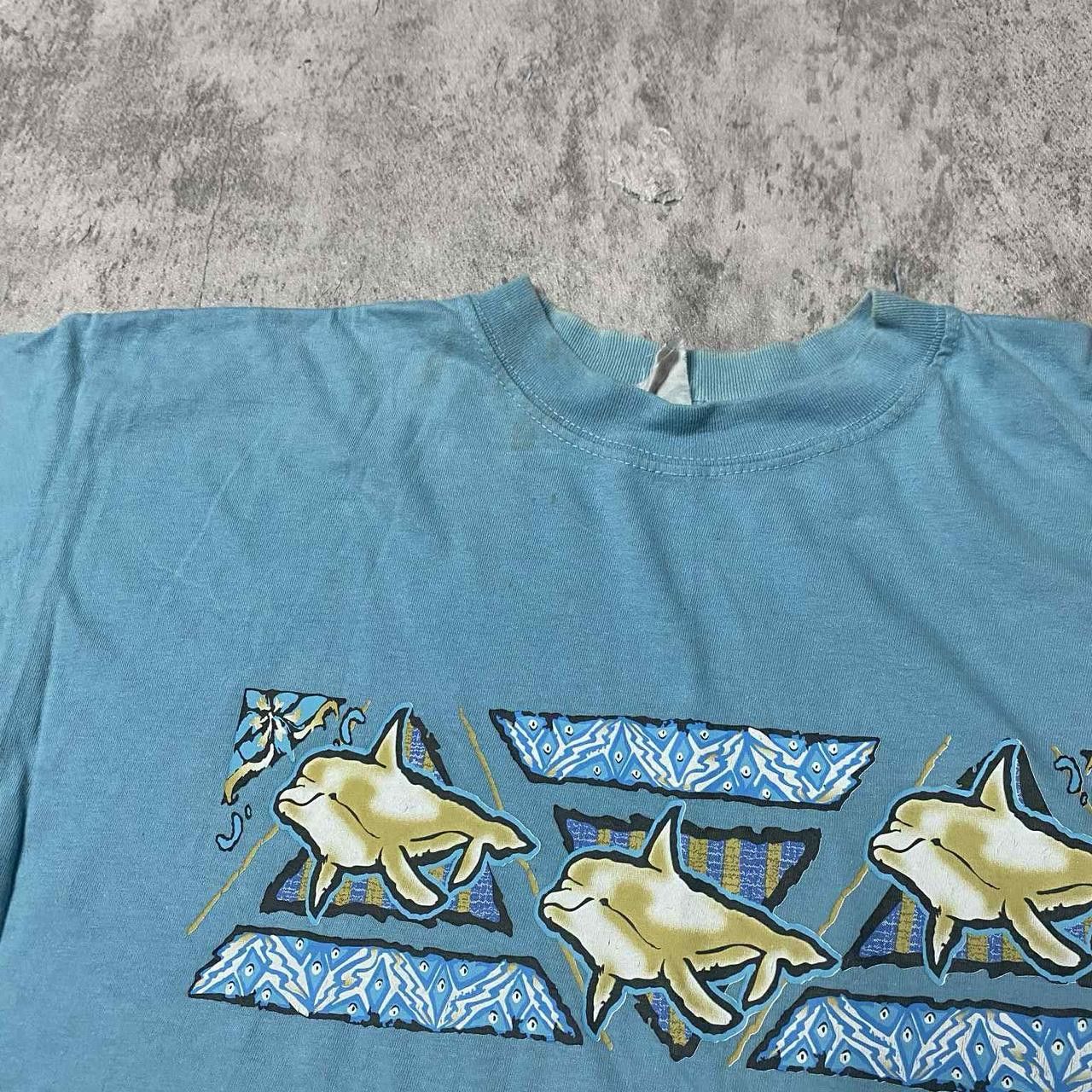 Other Delphins vintage blue T-shirt Size US M / EU 48-50 / 2 - 4 Thumbnail