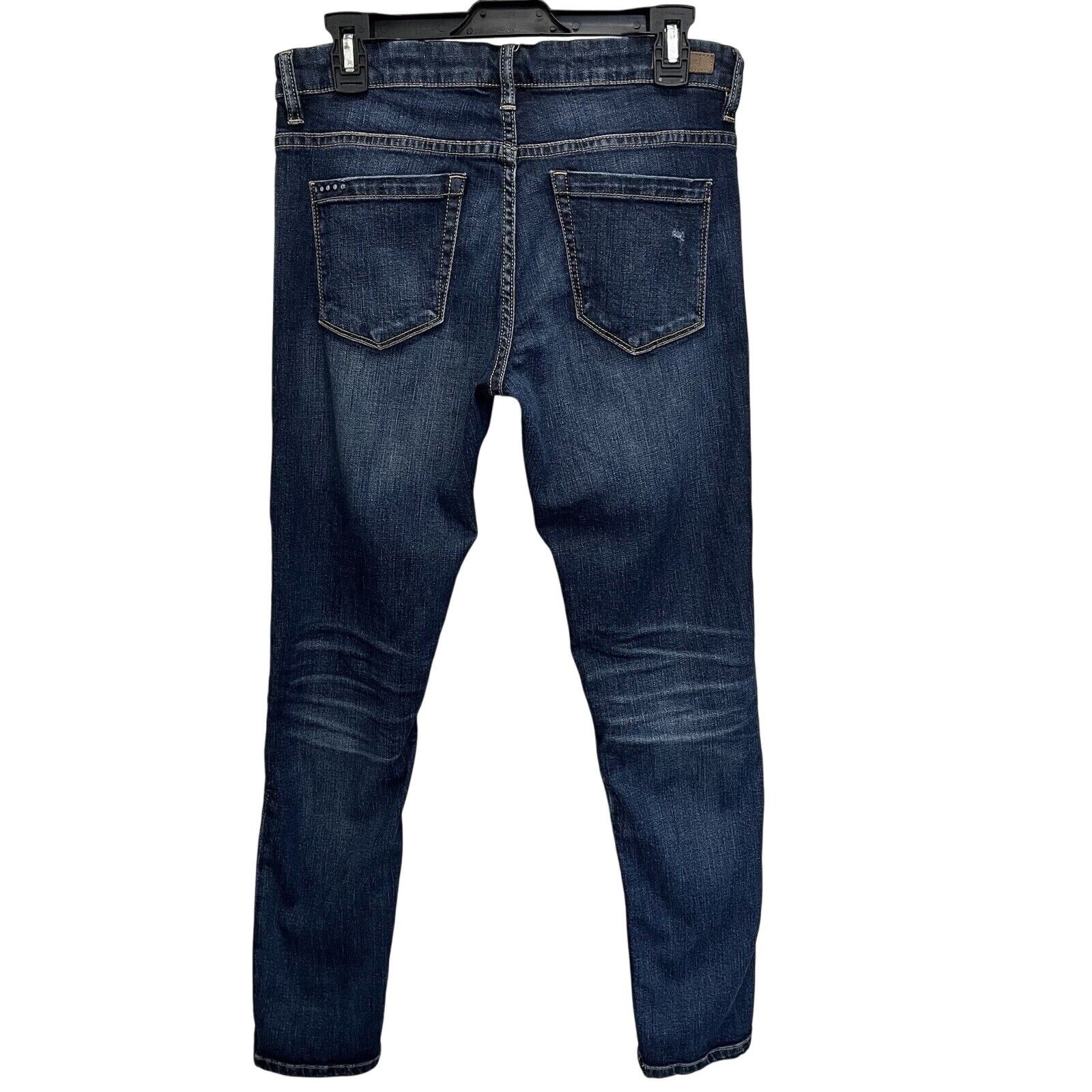 BLANKNYC Blanknyc | Dark Wash Skinny Patchwork Jeans Distressed Sz 27 Size 27" / US 4 / IT 40 - 5 Thumbnail