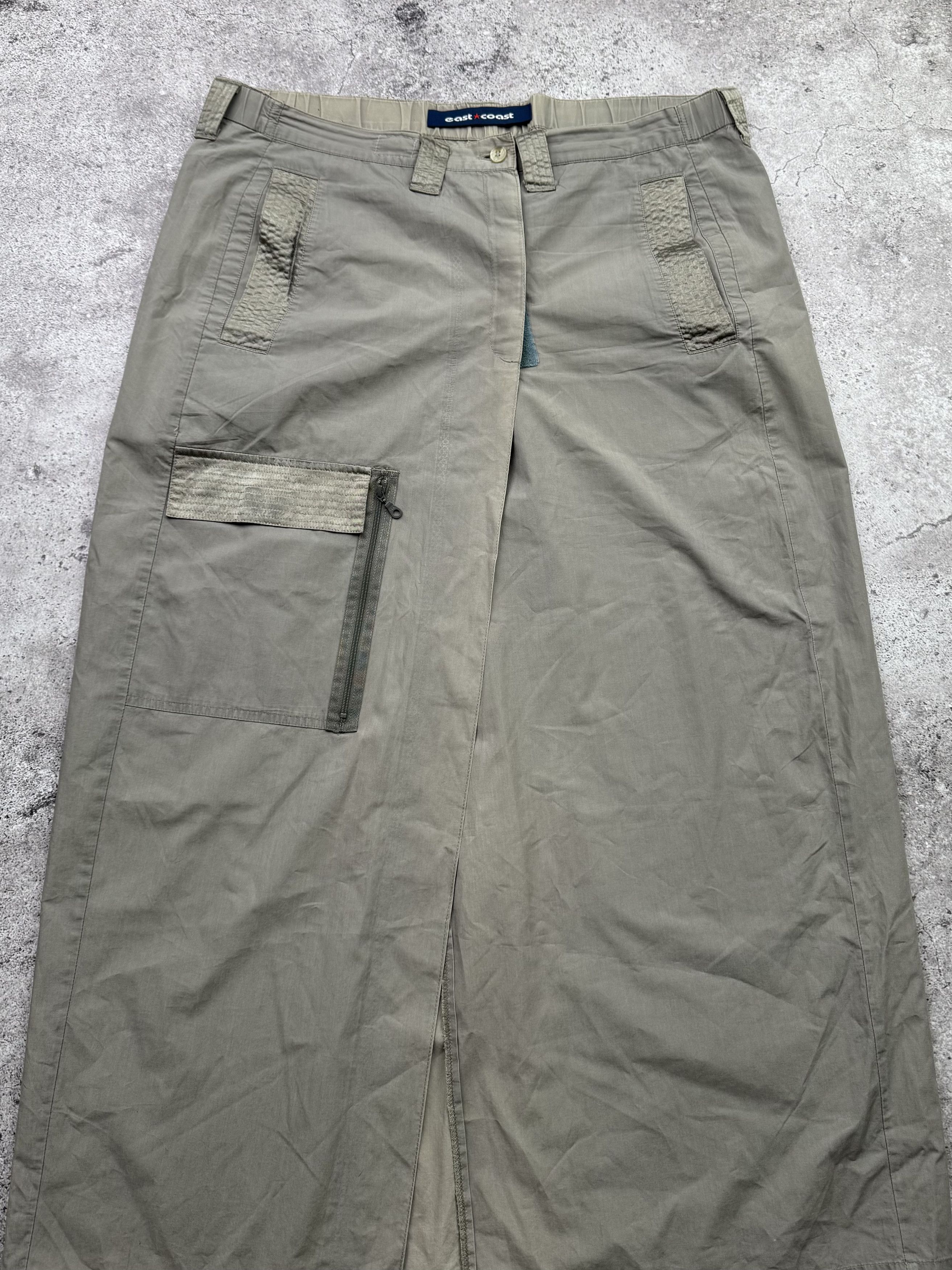 Japanese Brand Vintage Cargo Maxi Skirt C483(V162)(E8) Size 34" / US 12 / IT 48 - 2 Thumbnail