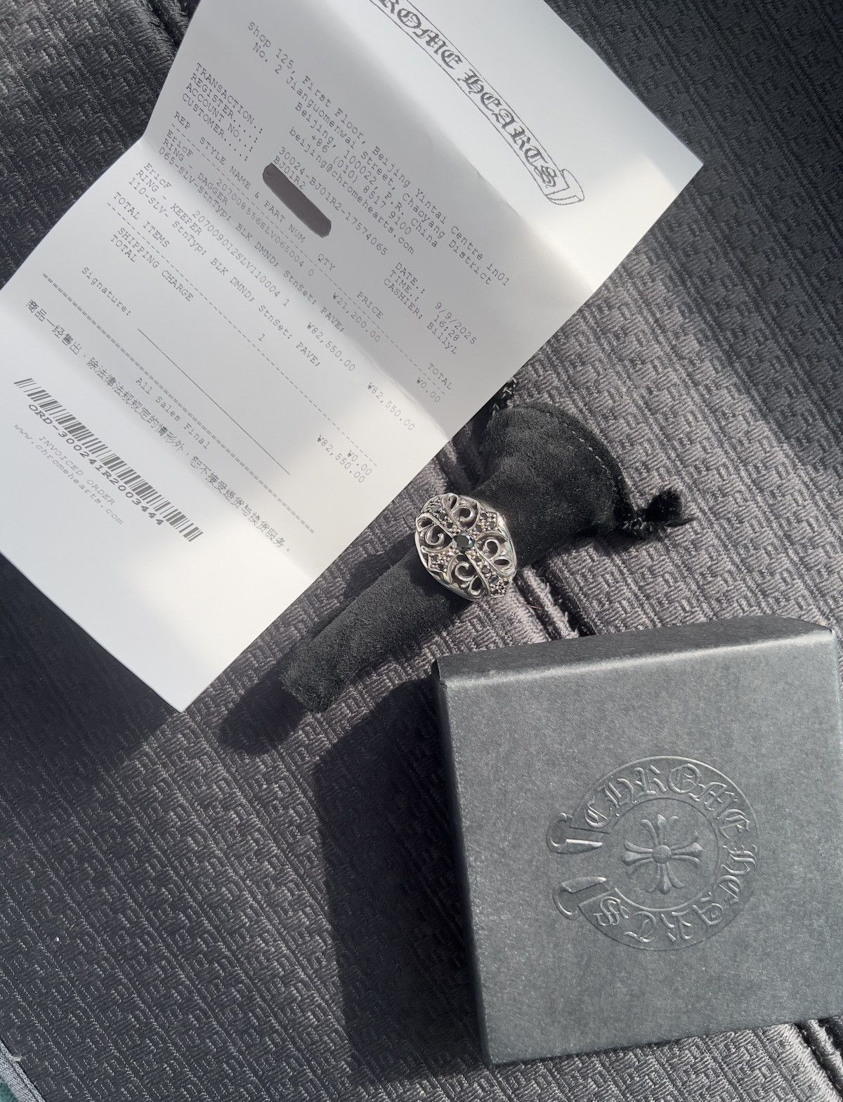 Chrome Hearts Chrome Hearts blk dmnd keeper ring Size ONE SIZE - 7 Thumbnail