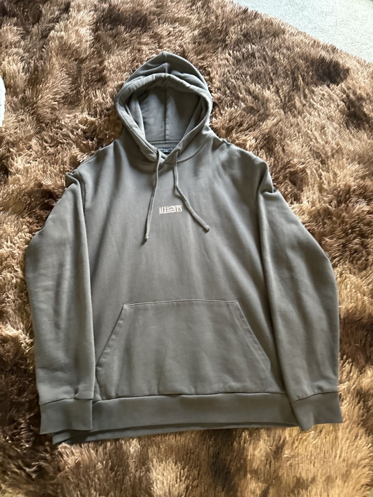 image of Allsaints All Saints Hoodie (Worn Once) in Brown, Men's (Size XL)