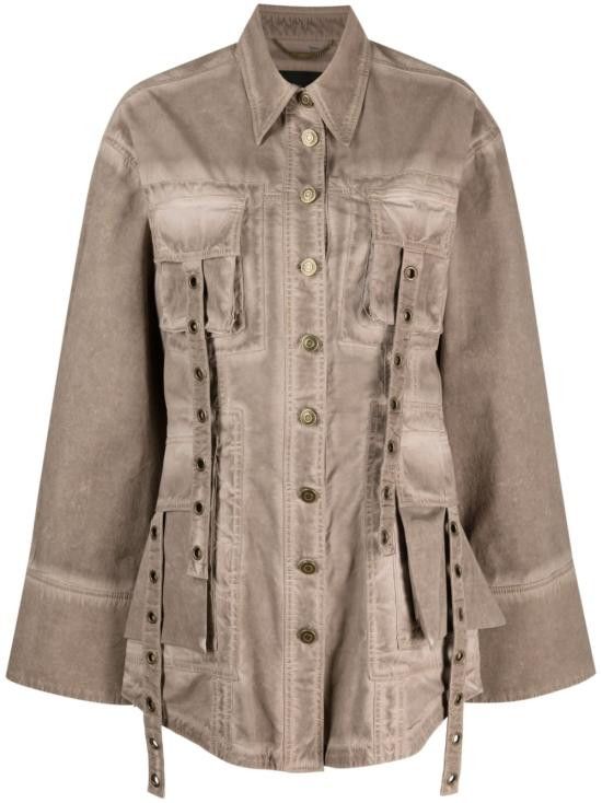 Blumarine BLUMARINE Women Jackets 4J015A N0811 Brown Size XS / US 0-2 / IT 36-38 - 1 Thumbnail