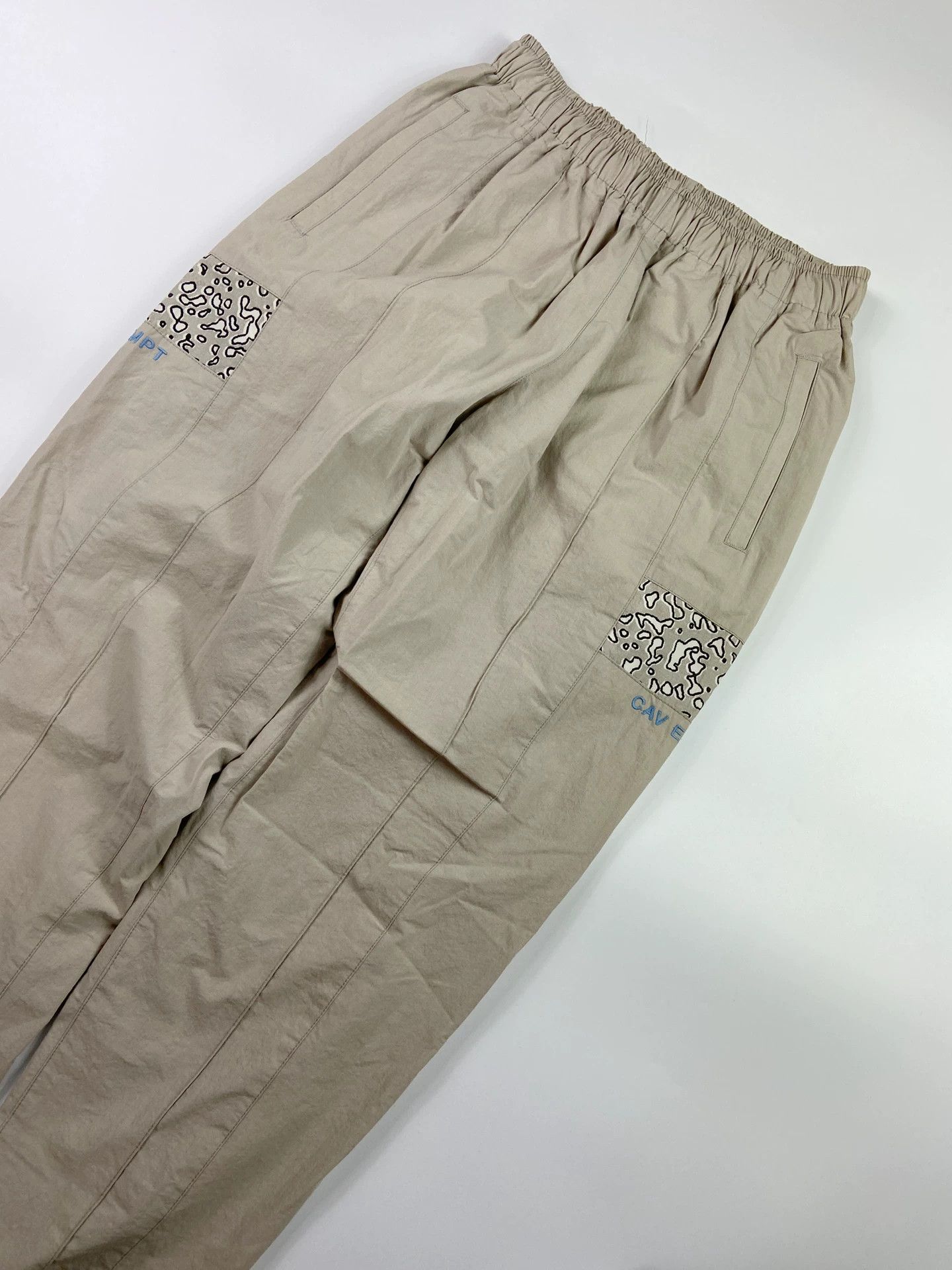Cav Empt cavempt c.e track bottoms in beige color Size US 34 / EU 50 - 1 Thumbnail