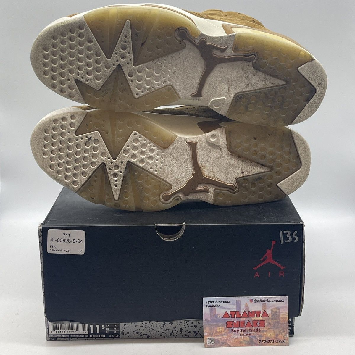 Jordan Brand Air Jordan 6 wheat Size US 11.5 / EU 44-45 - 7 Thumbnail