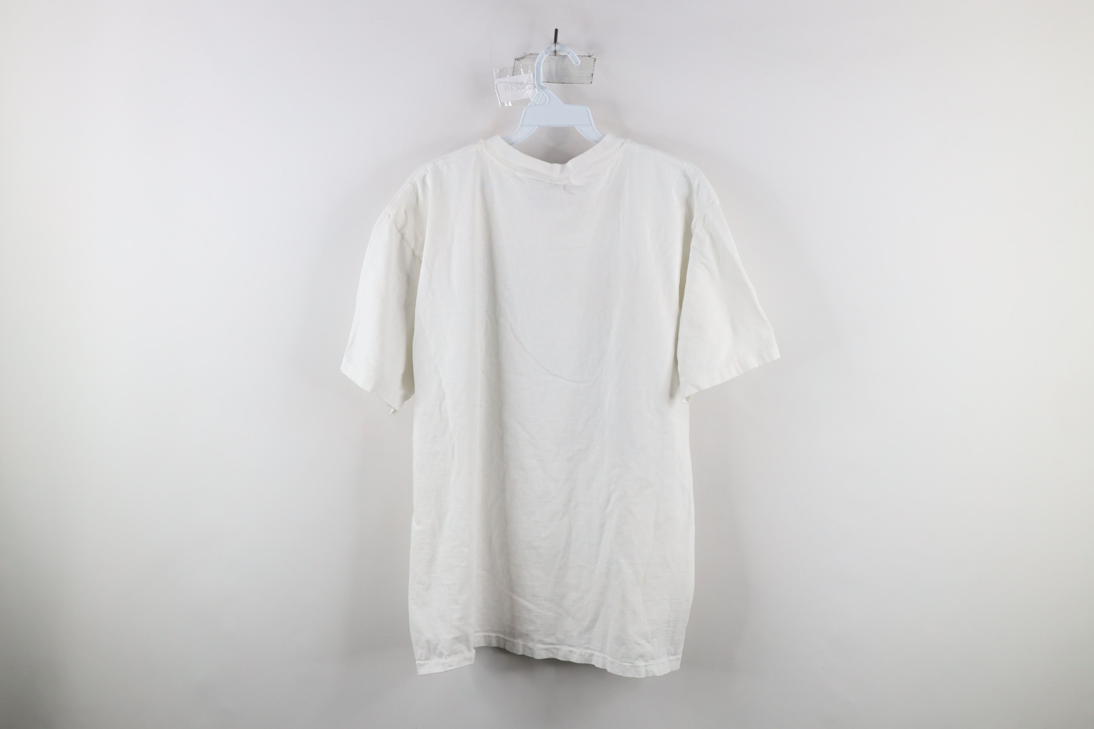 Vintage Vintage 90s Apollo XVI Recovery Space Rocket T-Shirt White Size US XL / EU 56 / 4 - 7 Thumbnail