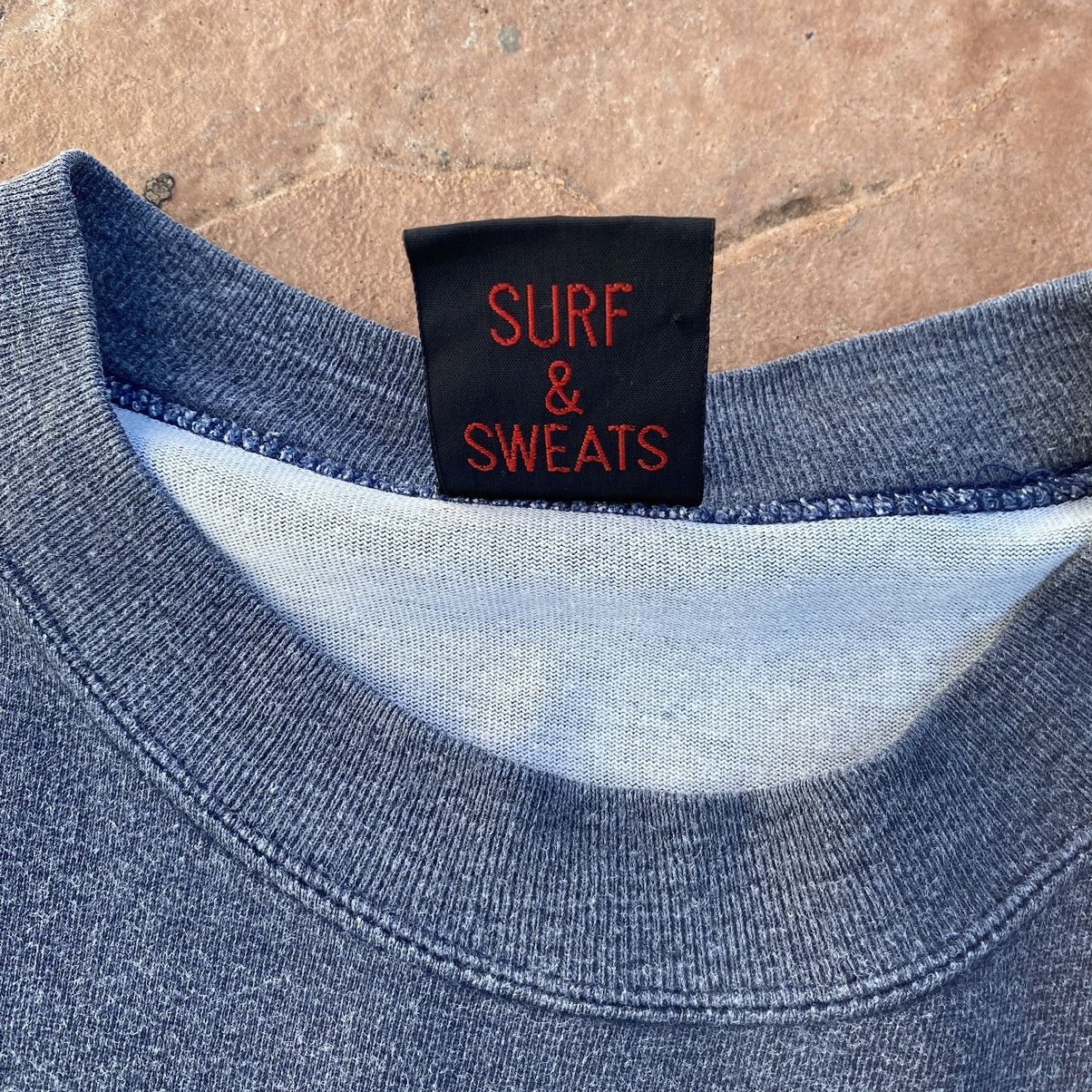 Vintage Thrashed Faded Vintage 90s SNS Surf & Sweats Oversized Tee Size US XL / EU 56 / 4 - 6 Thumbnail