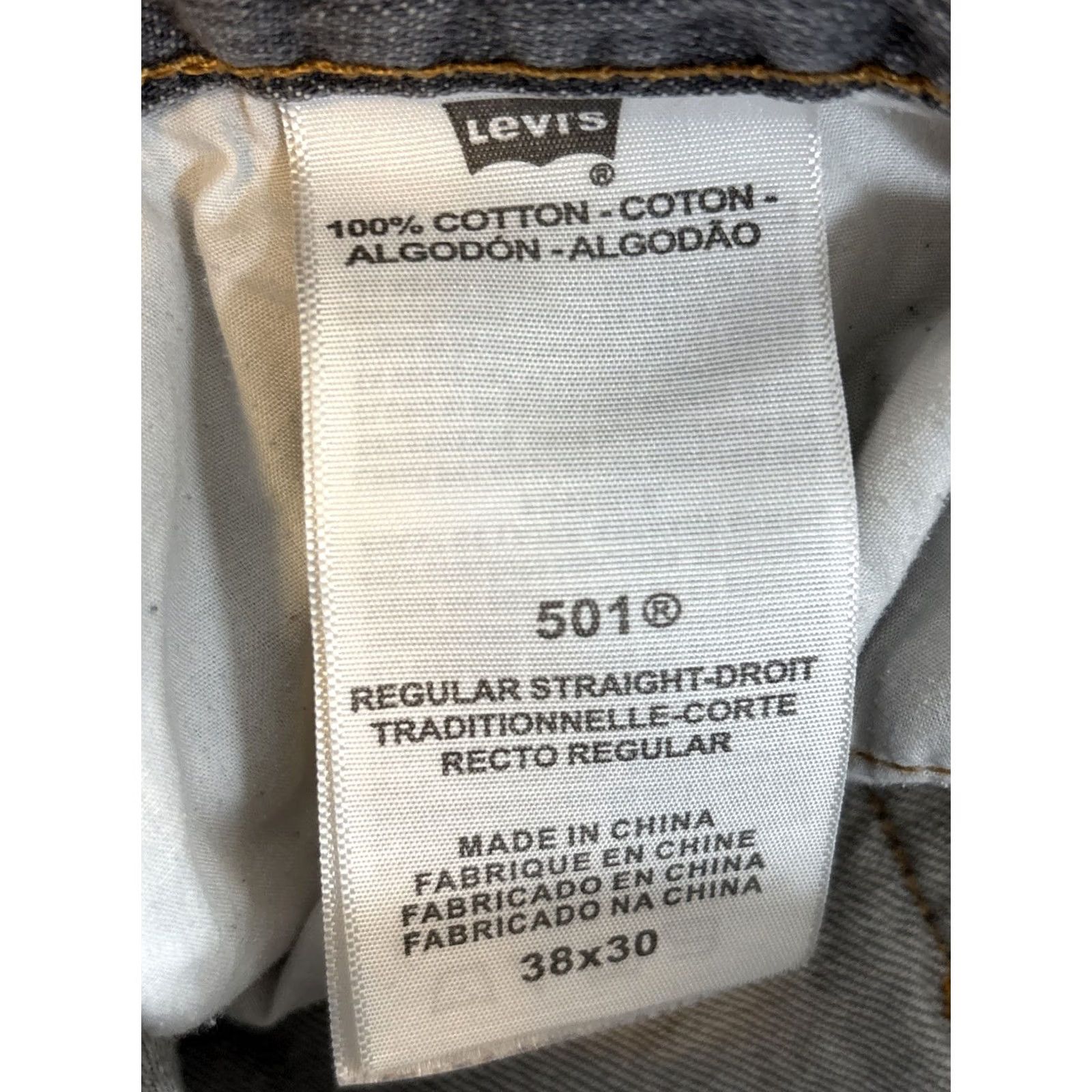 Levi's Levi'S 501 Jeans Mens Gray Button Fly Vintage 36x29 100% Cotton Shirt Size US 36 / EU 52 - 5 Thumbnail