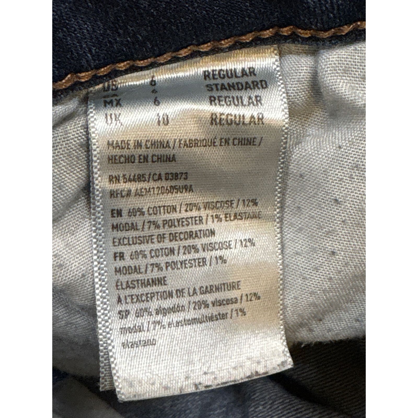 American Eagle Outfitters American Eagle Super Stretch jegging jean denim size 6 Size 28" / US 6 / IT 42 - 4 Thumbnail