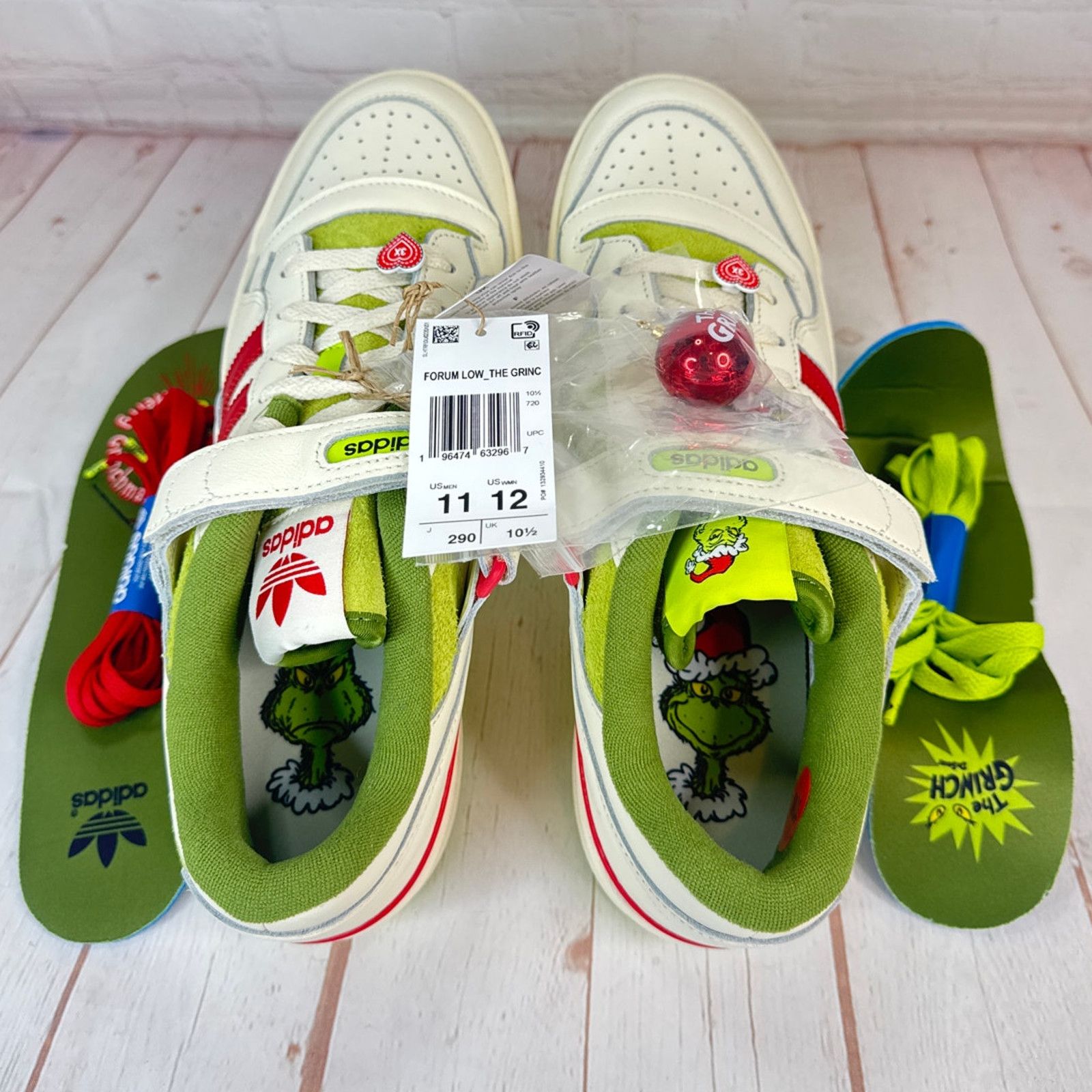 Adidas Adidas Forum Low x The Grinch Cream White Shoes Mens Size 11 Size US 11 / EU 44 - 6 Thumbnail