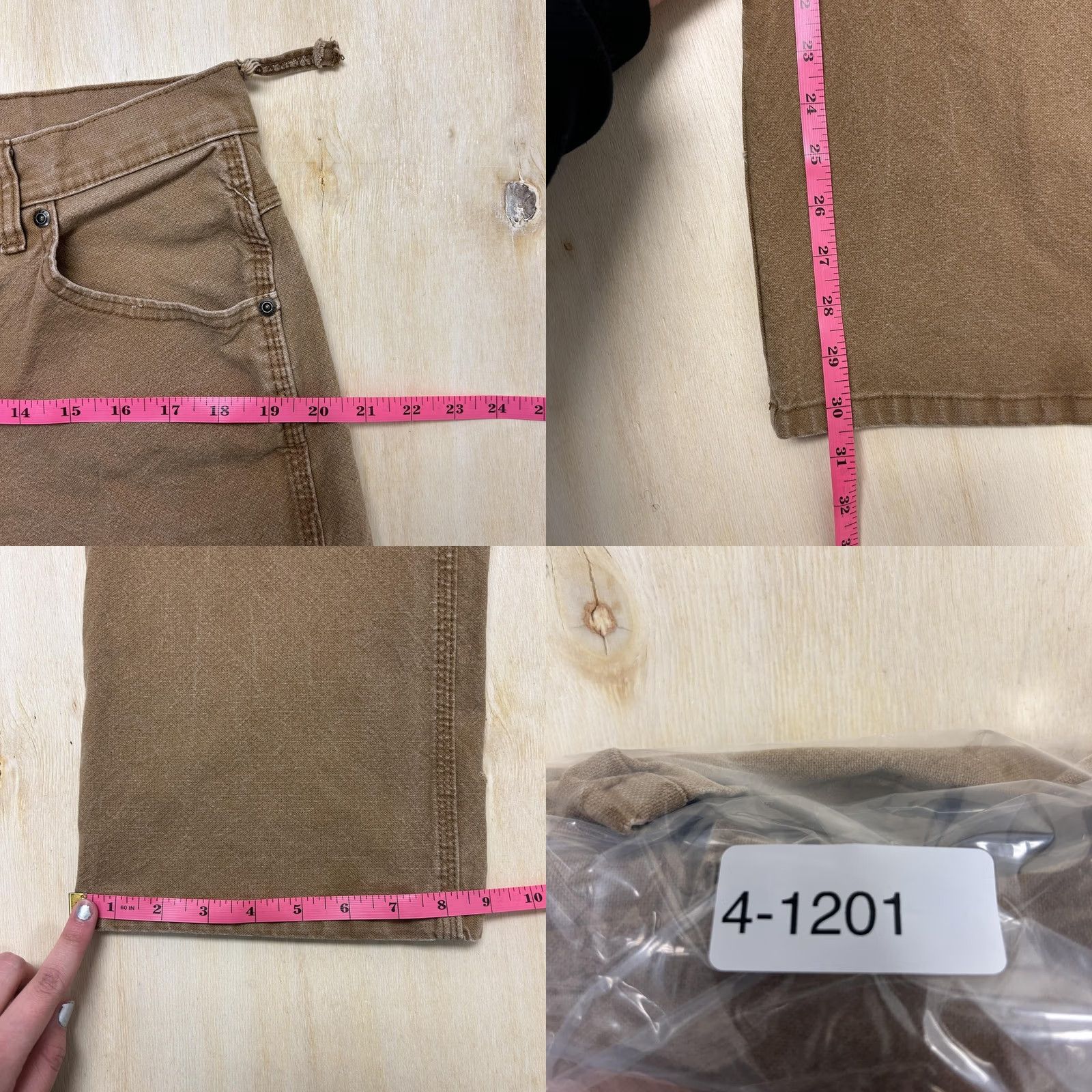 Dickies Dickies Mens 34x32 Brown Canvas Relaxed Straight Carpenter Work Pants Jeans Size US 34 / EU 50 - 8 Thumbnail