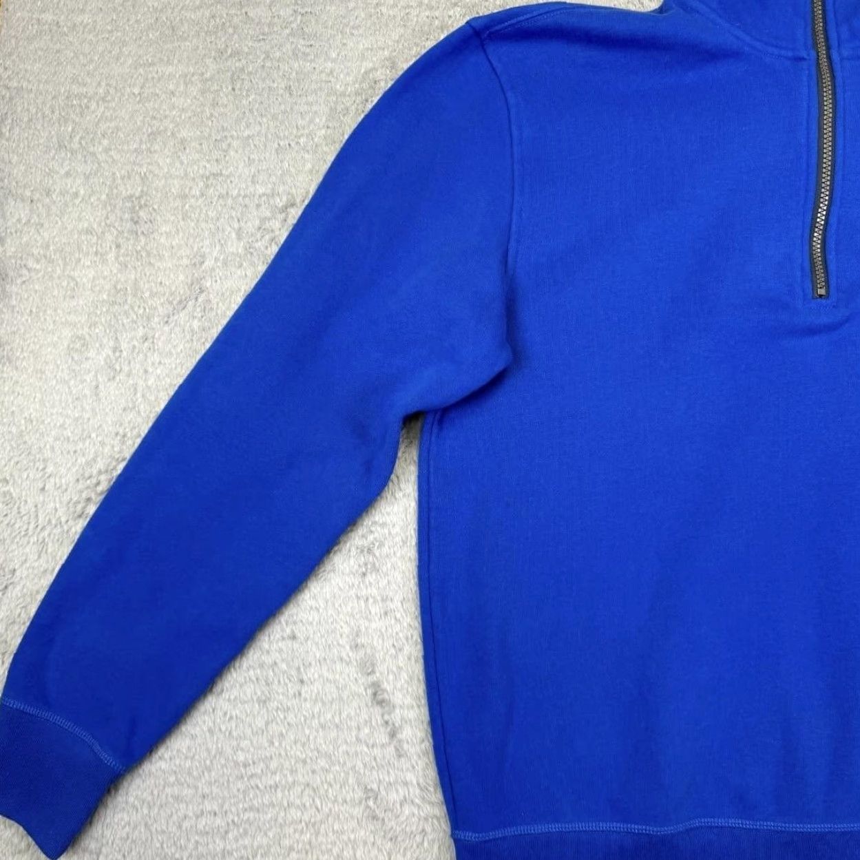 Nautica Nautica Sweatshirt Mens M Blue 1/4 Zip Mock Neck Fleece Lined Pullover Size US M / EU 48-50 / 2 - 4 Thumbnail