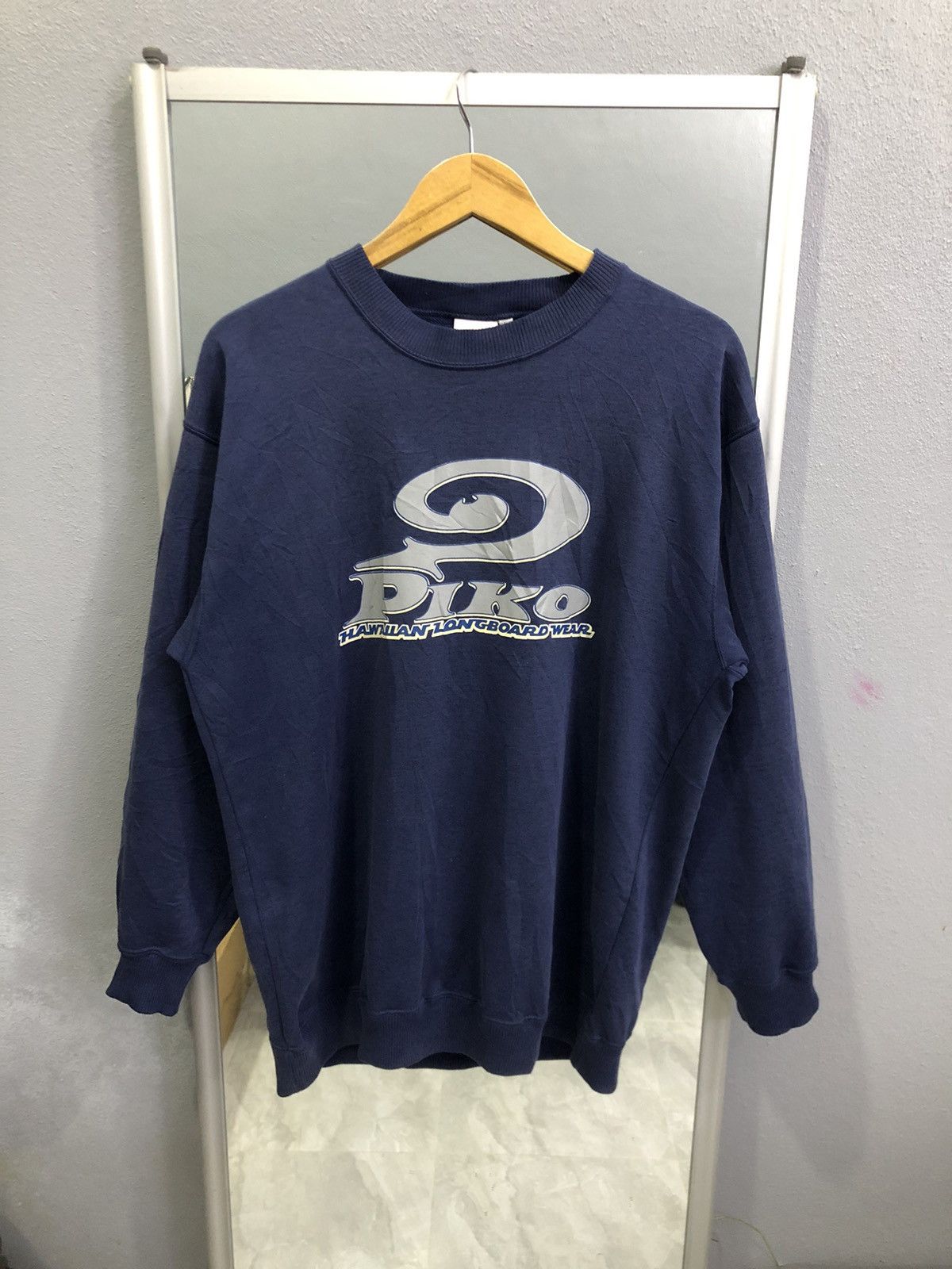 Vintage Y2K Piko Hawaiian Longboard Wear – Rare Surf Crewneck Size US L / EU 52-54 / 3 - 1 Thumbnail