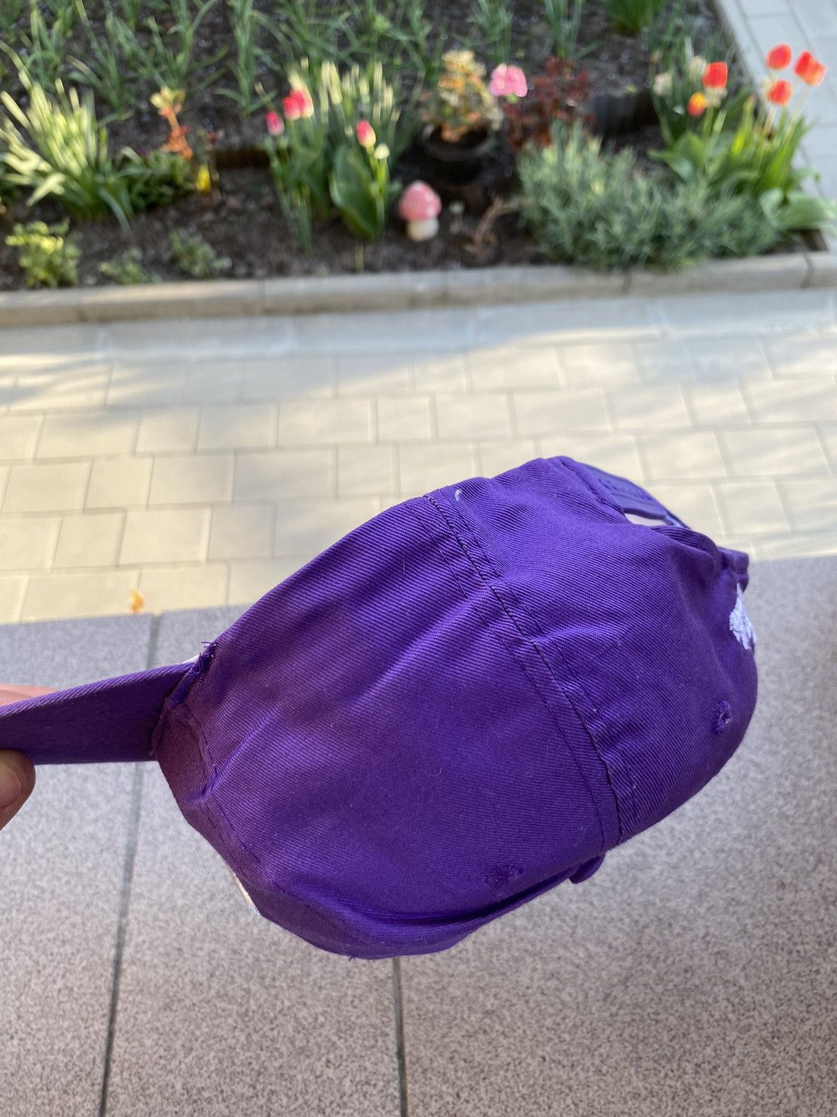 Vintage Vintage 90s Milka Logo Purple Cap Hat Streetwear Size ONE SIZE - 6 Thumbnail