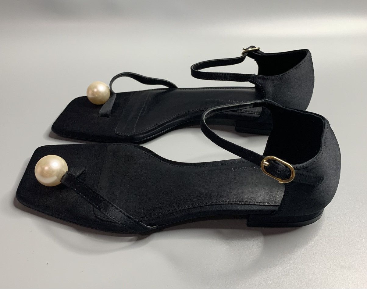 Toteme Toteme Black Sandals With Pearl Size US 8 / IT 38 - 6 Thumbnail