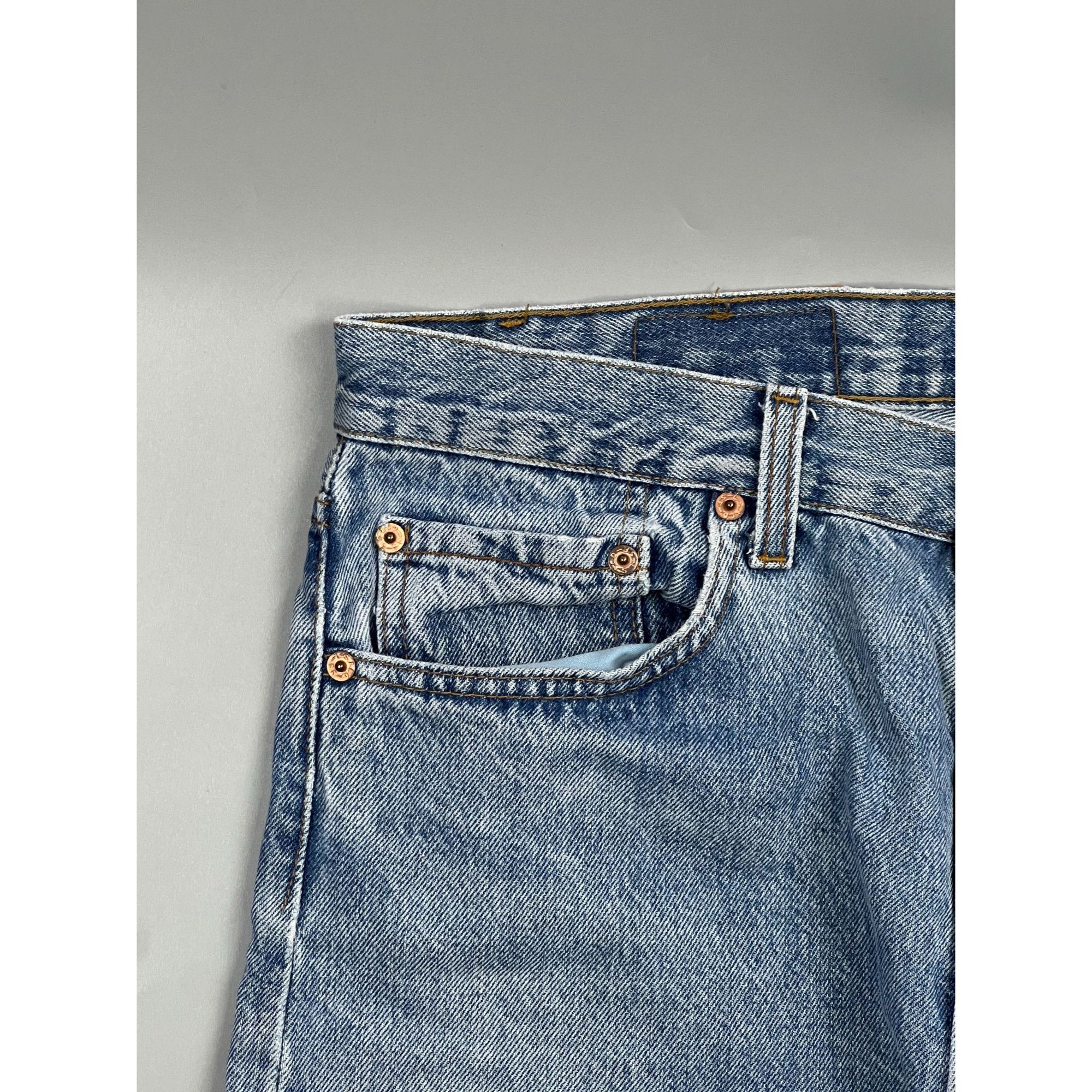 Levi's Levi’s 501 Made in USA Distressed Denim Jeans Pants (Y0909) Size US 34 / EU 50 - 4 Thumbnail