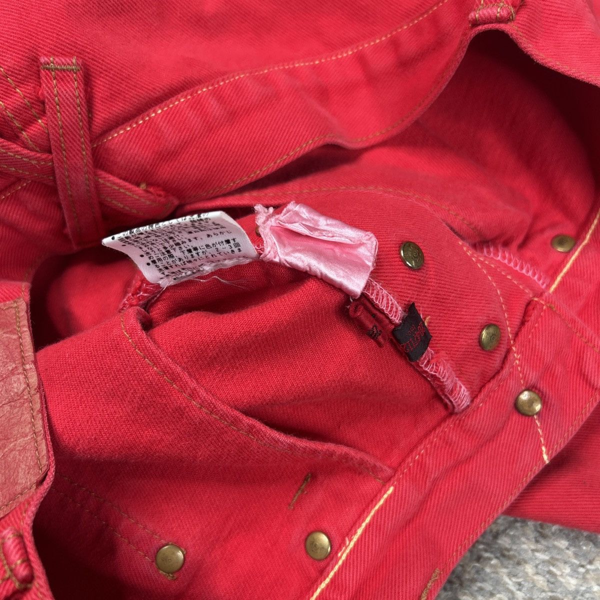 20471120 × Japanese Brand × Vintage 20471120 6 pocket denim shorts red jorts Size US 30 / EU 46 - 4 Thumbnail