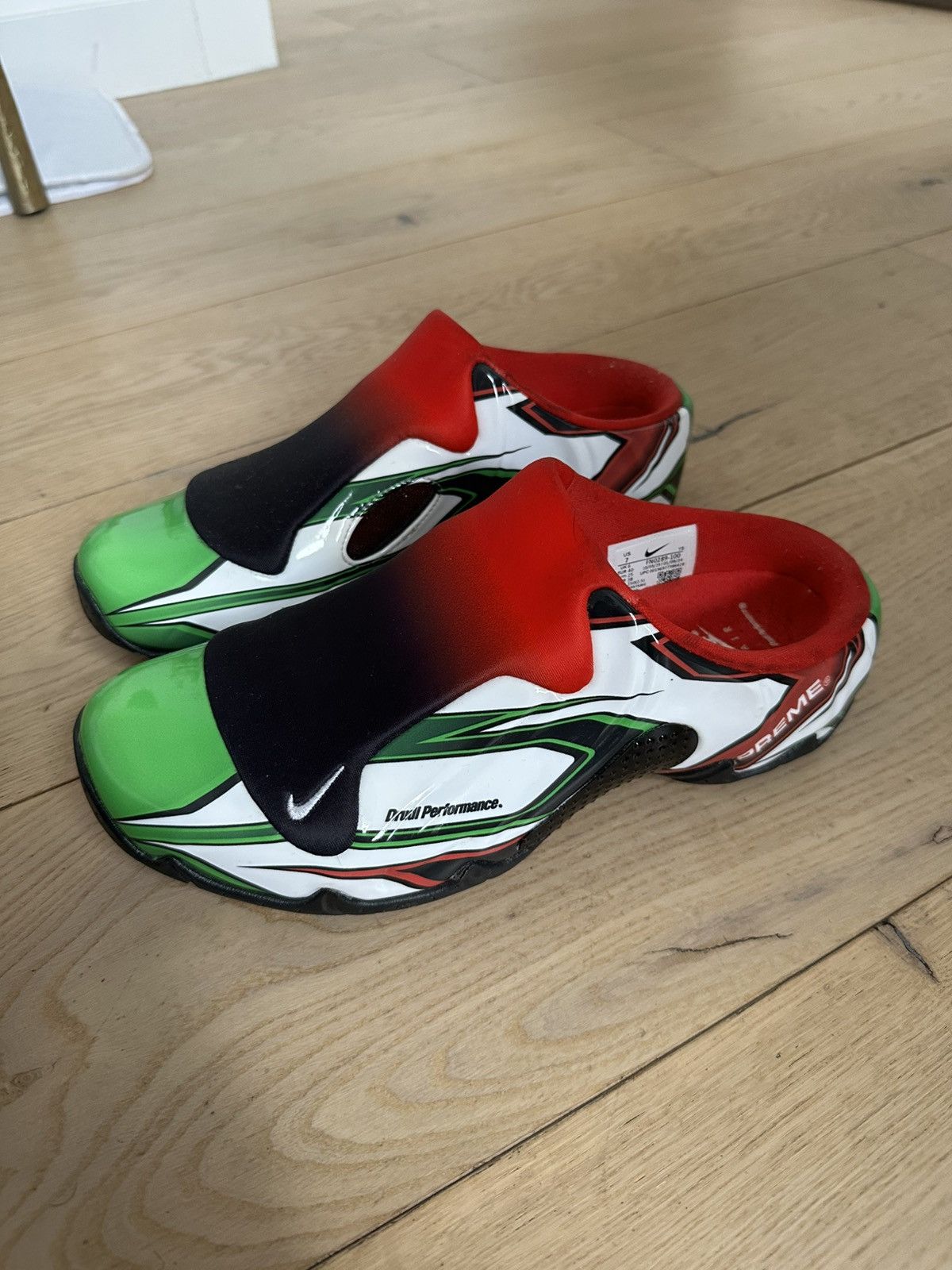 Nike × Supreme Supreme x Nike Clogposite - White Gym Red Size US 7 / EU 40 - 1 Thumbnail