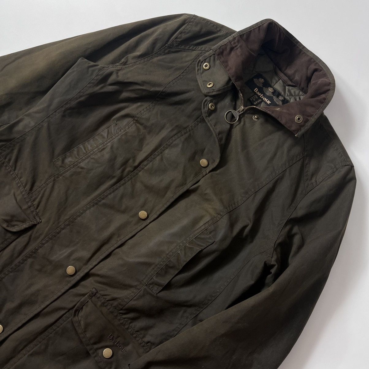 Barbour Barbour Squire Wax jacket khaki green Size XL / US 12-14 / IT 48-50 - 3 Thumbnail