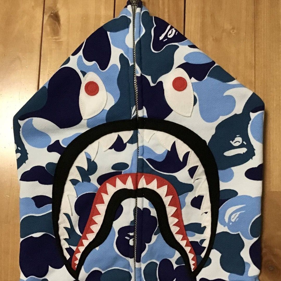 Bape BAPE ABC camo Blue shark full zip hoodie a bathing ape PONR Size US L / EU 52-54 / 3 - 3 Thumbnail