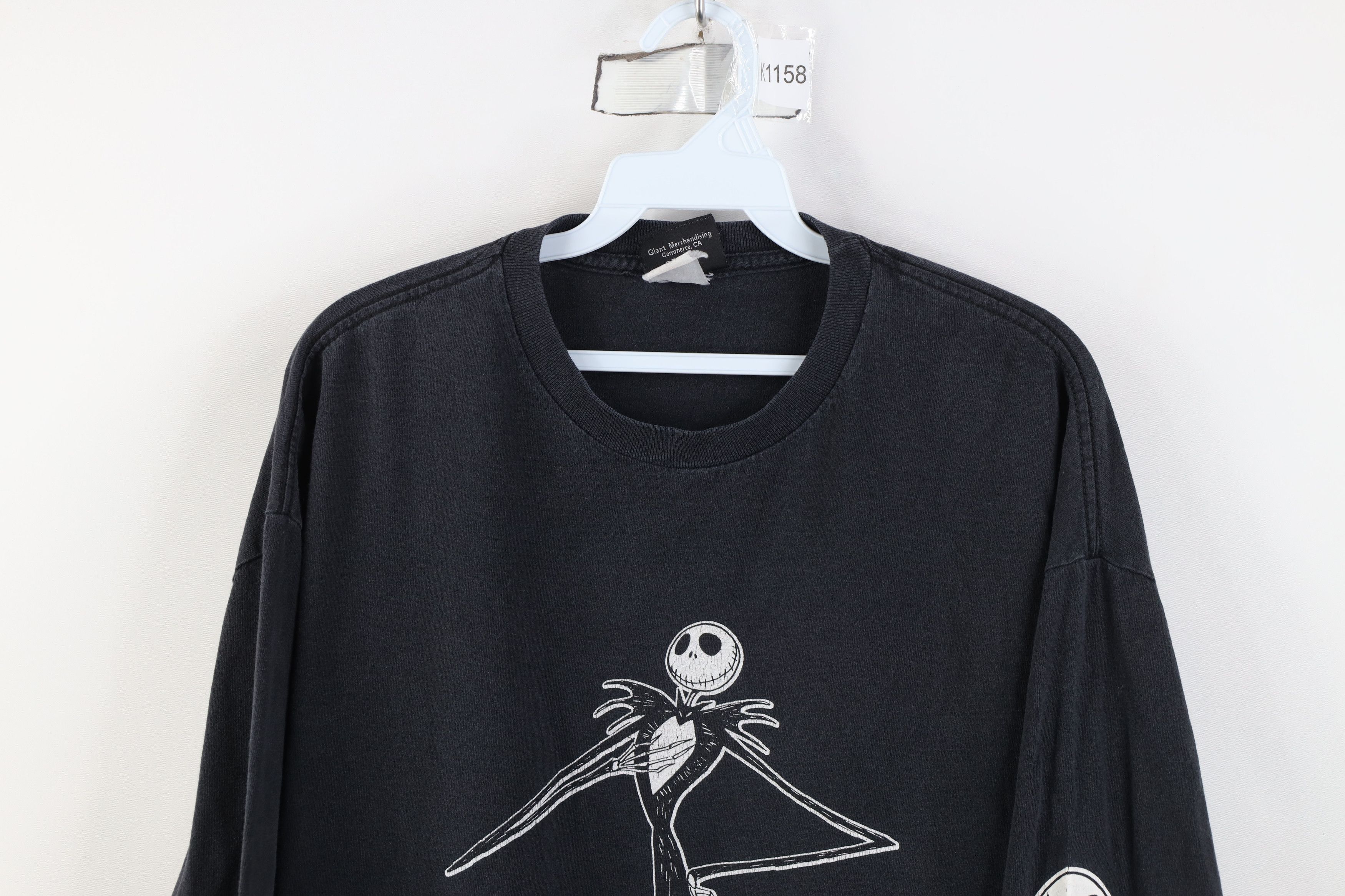Vintage Vintage 90s Nightmare Before Christmas Long Sleeve T-Shirt Size US L / EU 52-54 / 3 - 2 Thumbnail