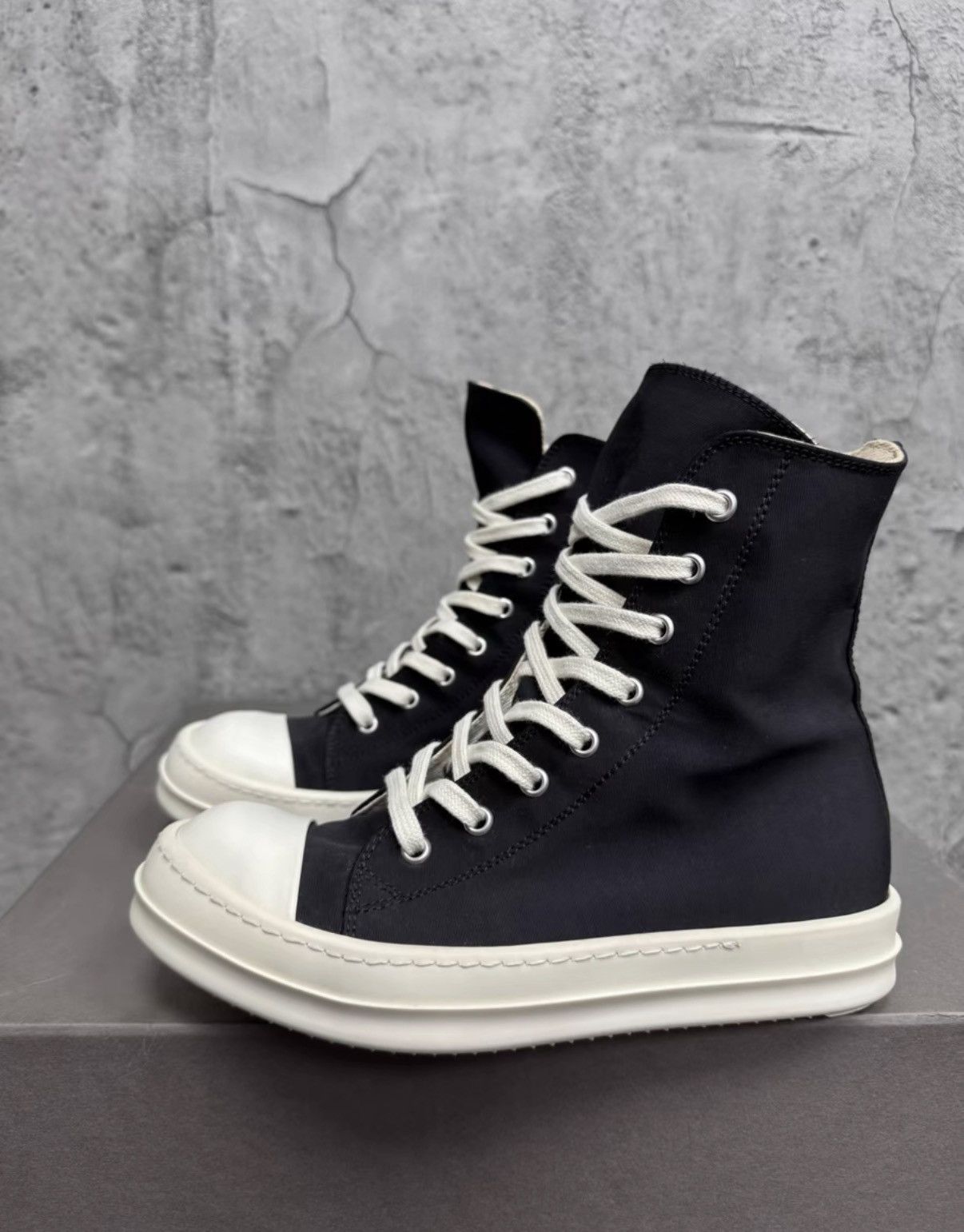 Rick Owens Rick Owens DRKSHDW High Top Ramones K37 Size US 6 / IT 36 - 1 Thumbnail