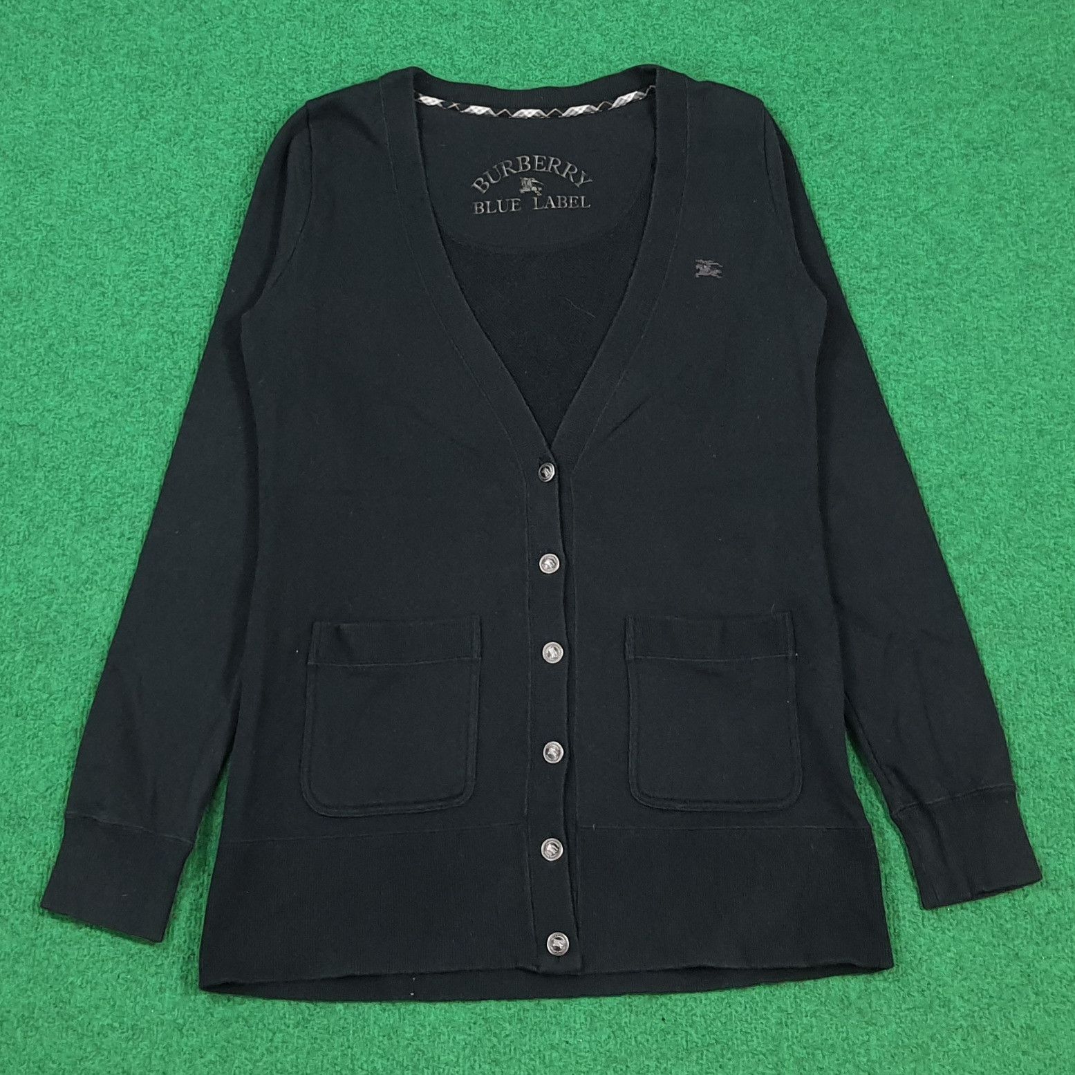 Burberry Vintage Burberry Blue Label Custom Logo Cardigan C302N22 Size XS / US 0-2 / IT 36-38 - 1 Thumbnail