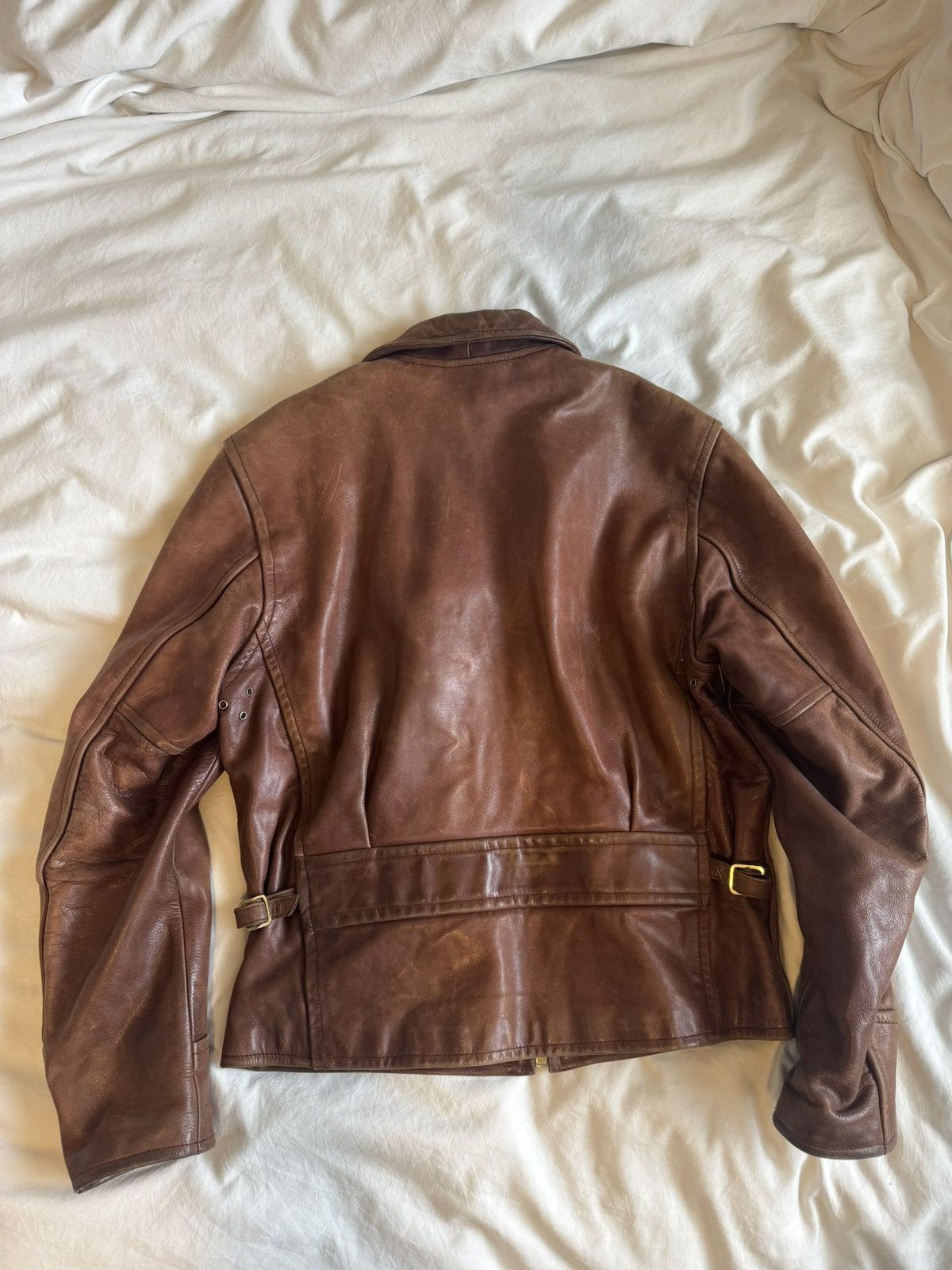 The Real McCoy's B-McCoy’s Brown Steerhide Leather Jacket Size US M / EU 48-50 / 2 - 4 Thumbnail