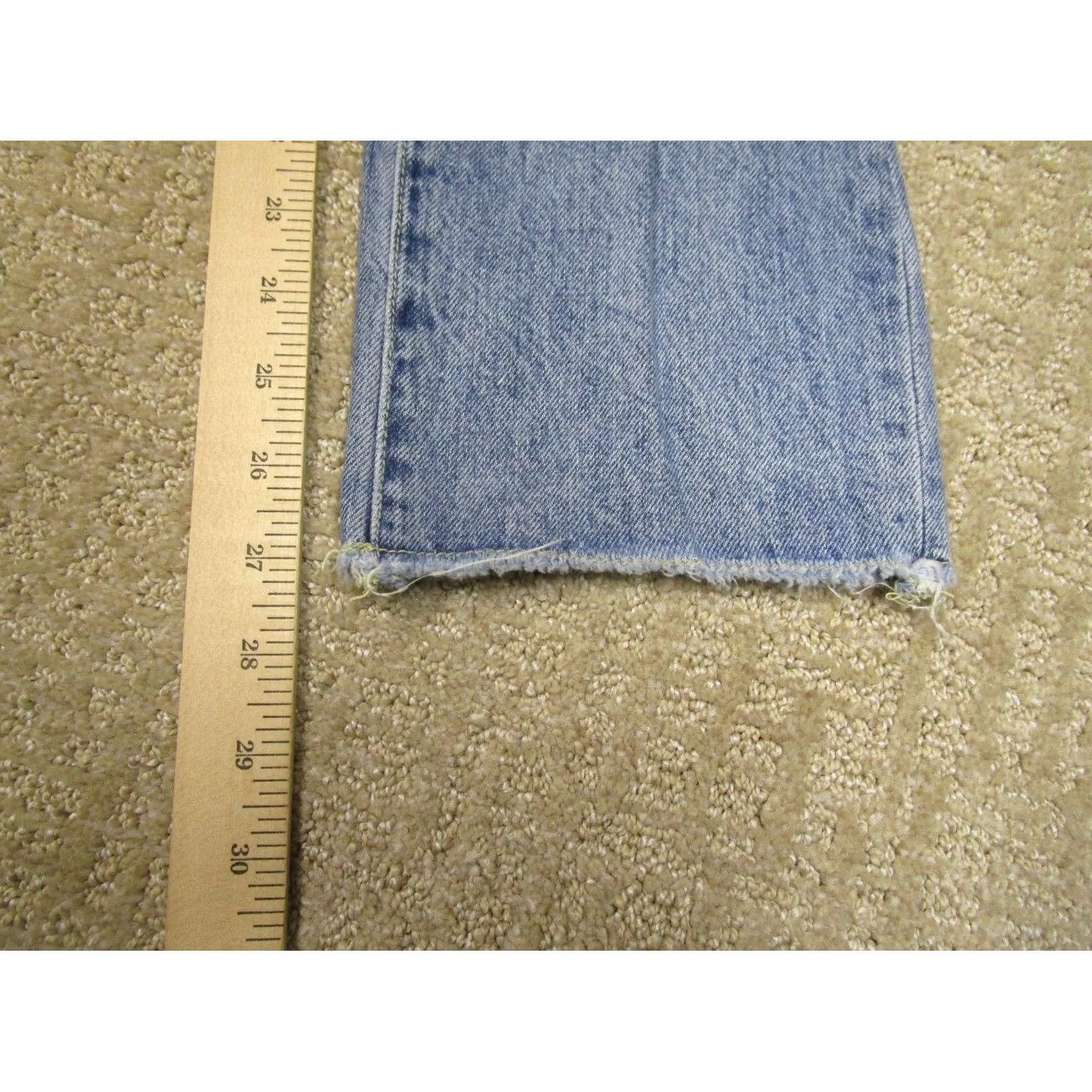 Vintage Pilcro Jeans Women 26 Blue Straight Ankle Logo 5-Pocket Denim Cotton Mid Rise Regular Fit 27In Inseam Size 26" / US 2 / IT 38 - 7 Thumbnail