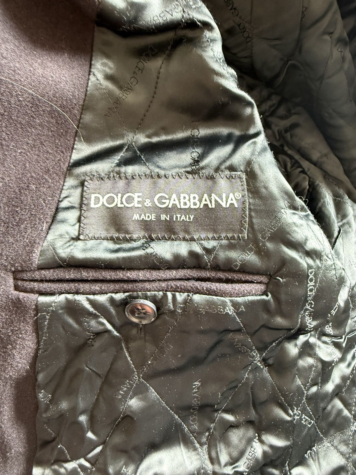 Dolce & Gabbana Dolce & Gabbana Navy Wool Peacoat with Zip Pockets Size US M / EU 48-50 / 2 - 8 Thumbnail