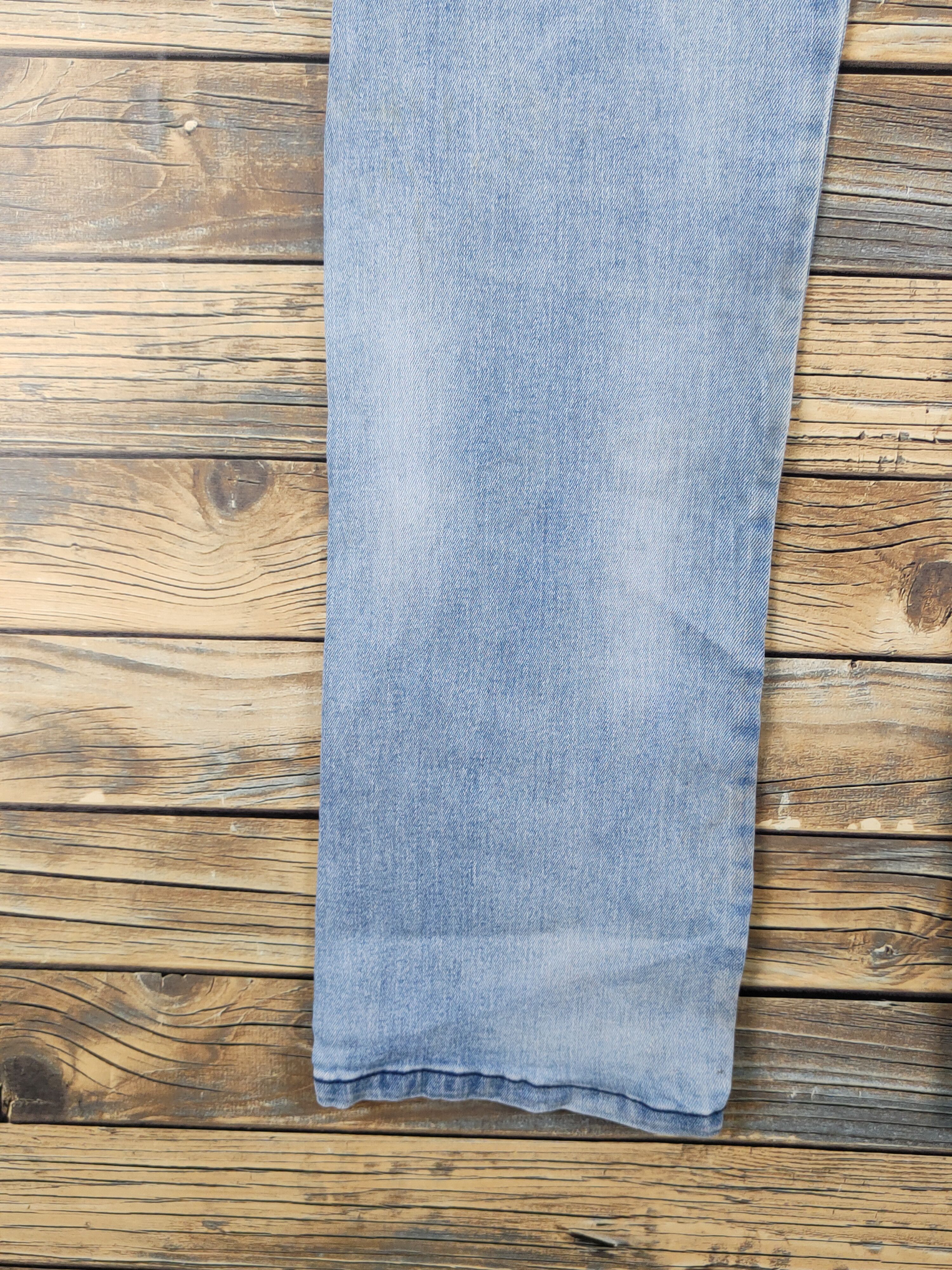 Japanese Brand Blue Monster Clothing Blue Distressed Ripped Jeans #W1495 Size US 31 - 12 Thumbnail