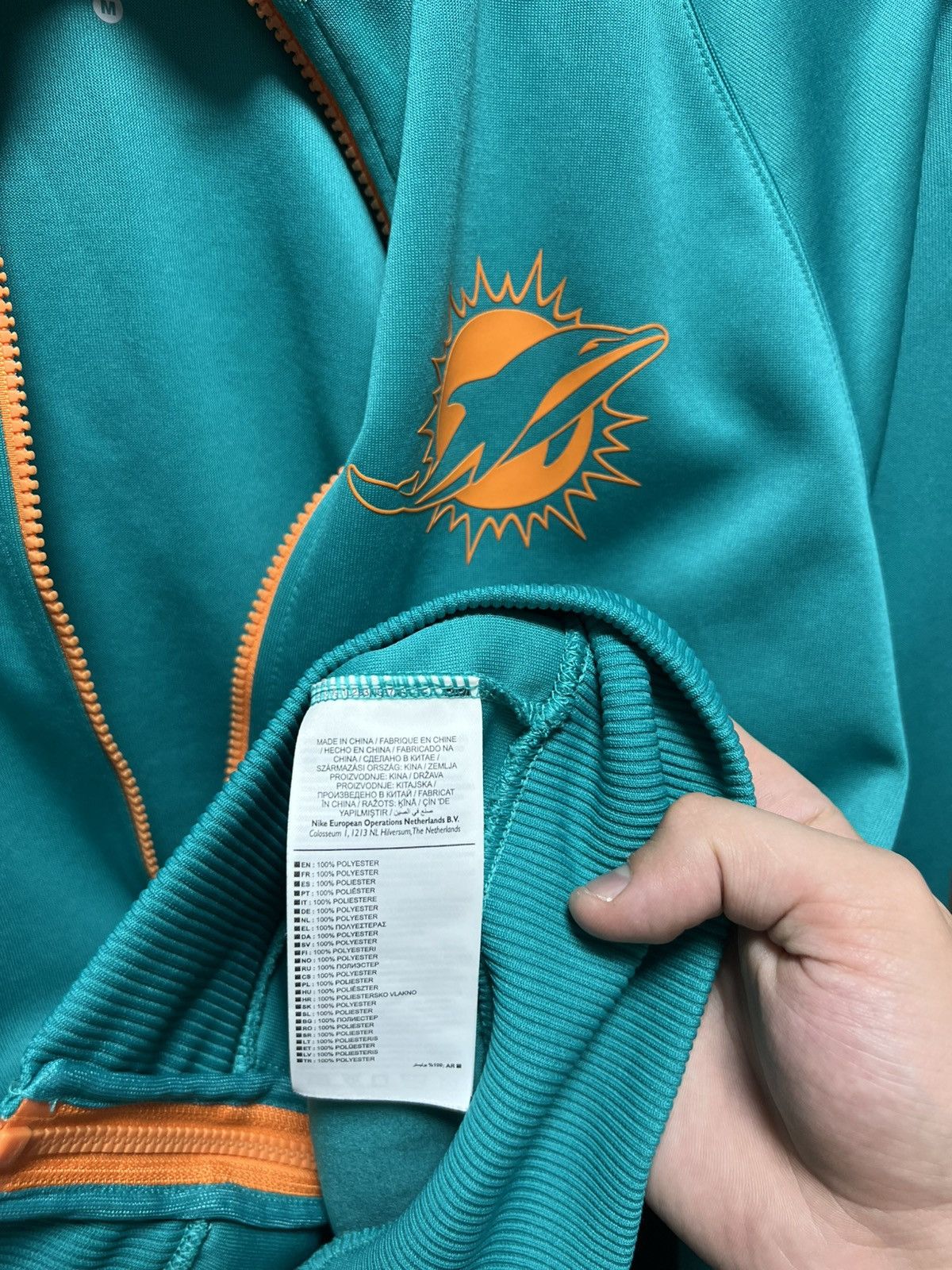 Nike Nike NFL Miami Dolphins Team Track Jacket Size M Size US M / EU 48-50 / 2 - 6 Thumbnail