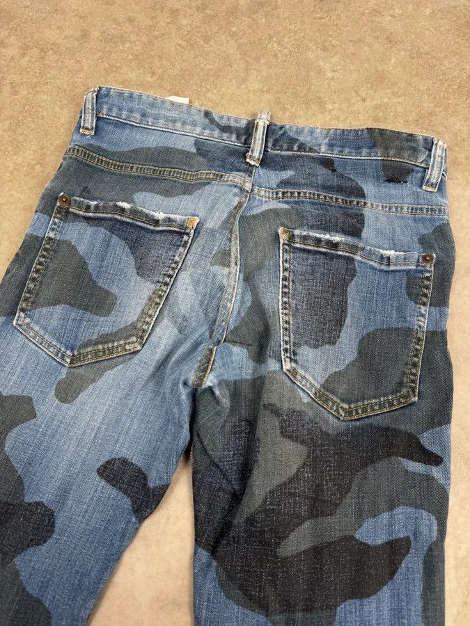Dsquared2 SS2019 DSquared2 Blue Camo Denim Jeans Size 26" / US 2 / IT 38 - 7 Thumbnail